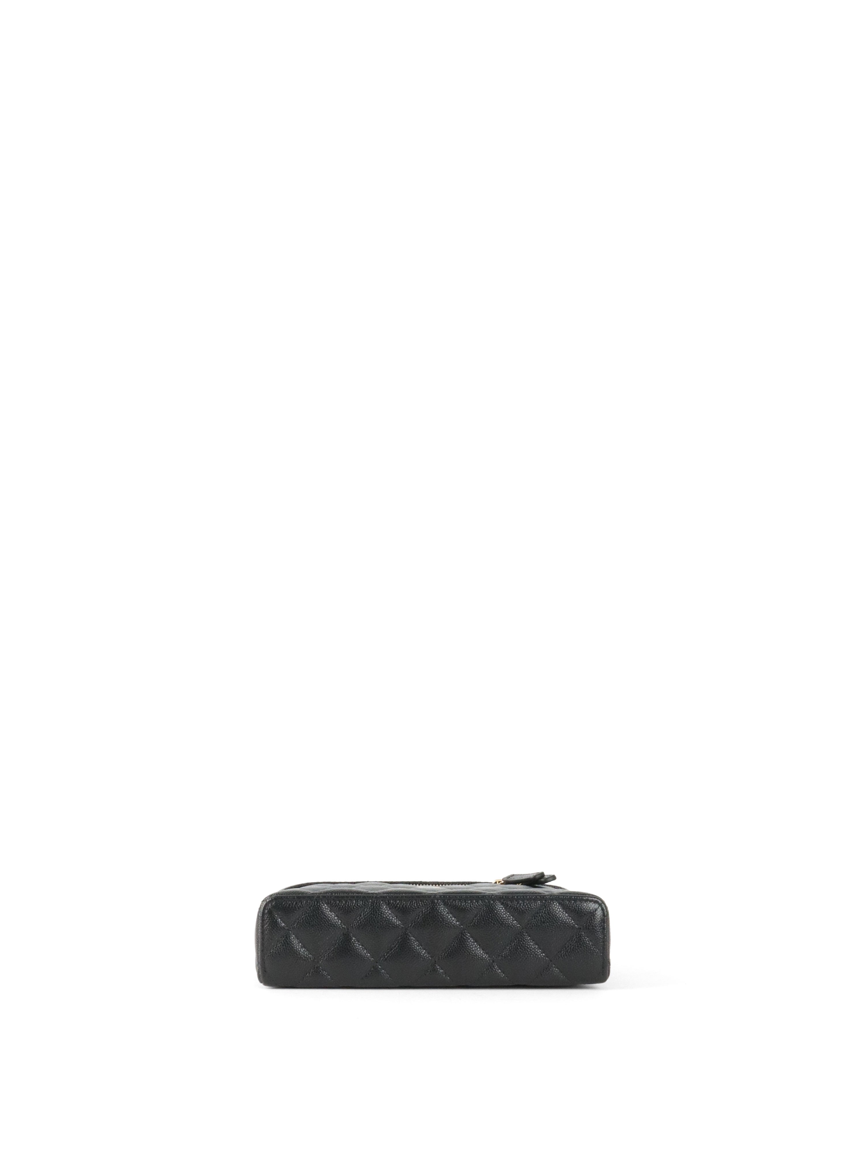 Chanel Black Caviar Classic Vanity With Chain