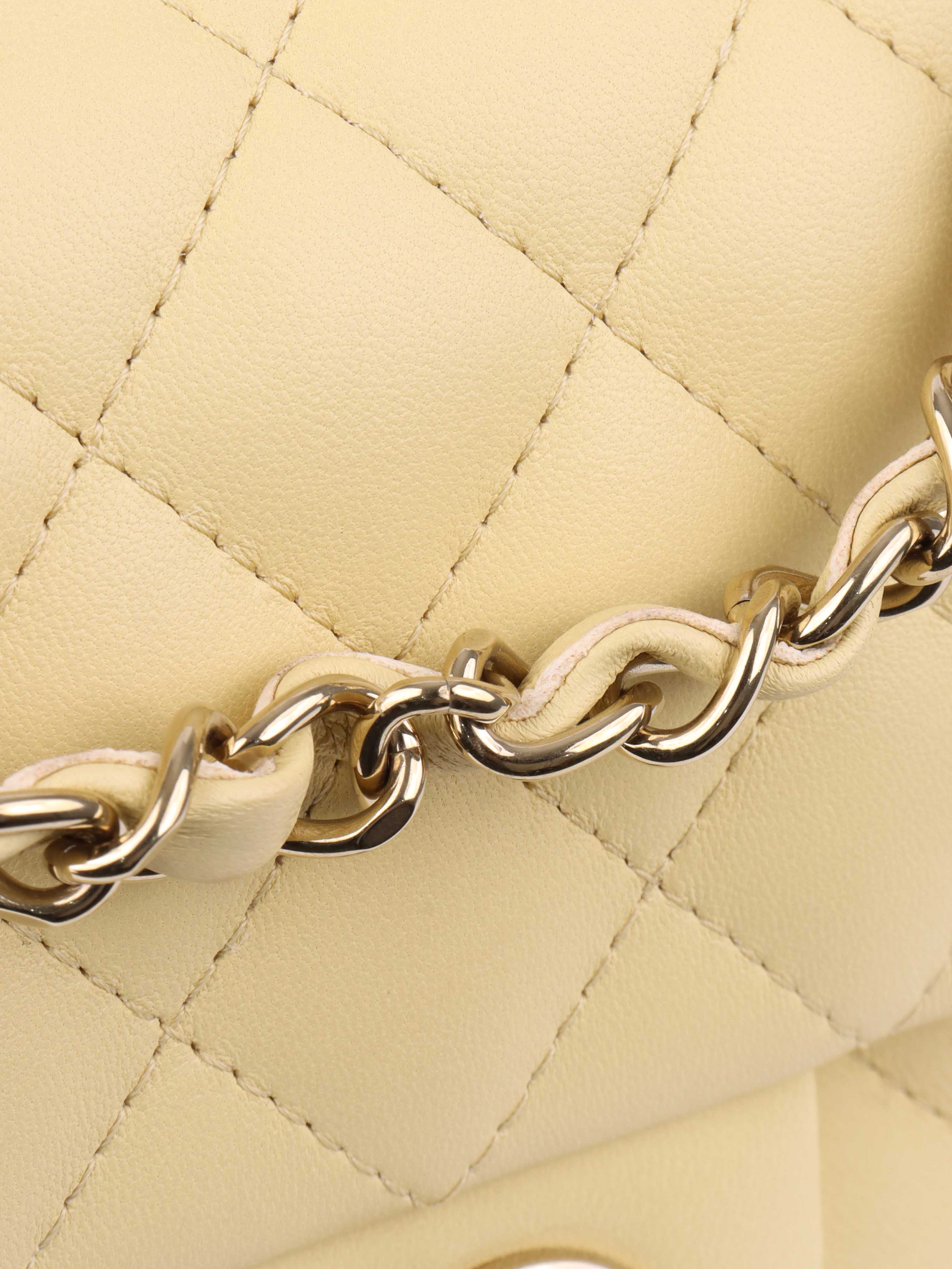 Chanel Square Pastel Yellow Mini Bag.