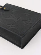 Louis Vuitton Black Mini Sac Plat.