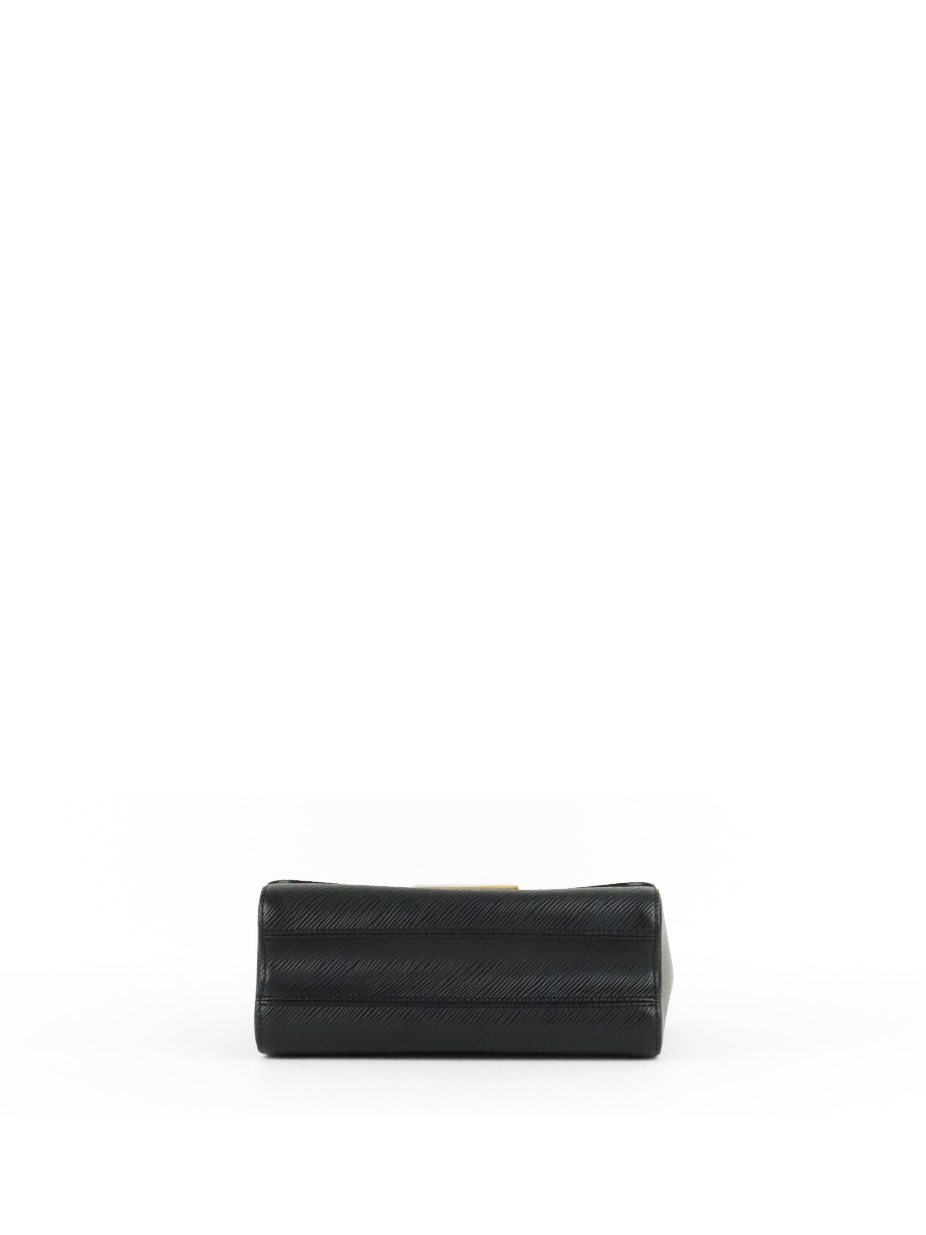 Louis Vuitton Black Epi Twist MM Chain Handle Bag