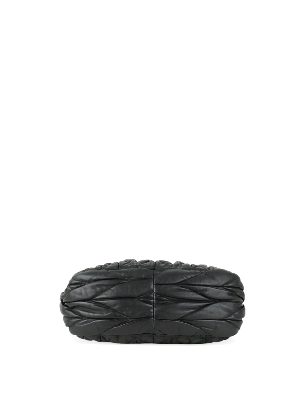 Miu Miu Black Matelasse Nappa Leather Shoulder Bag