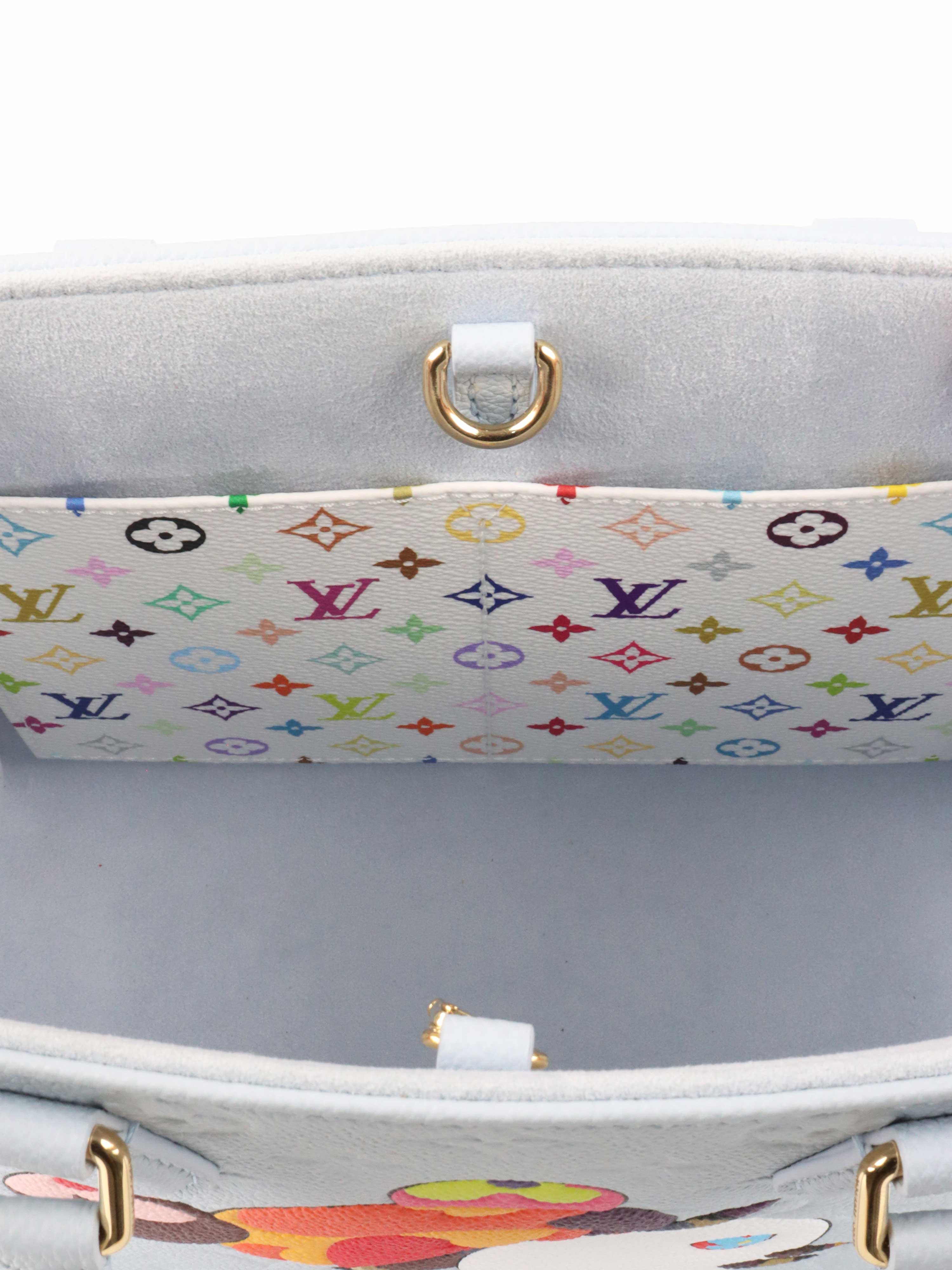 Louis Vuitton x Takashi Murakami OnTheGo PM Washed Blue Monogram Empreinte Leather