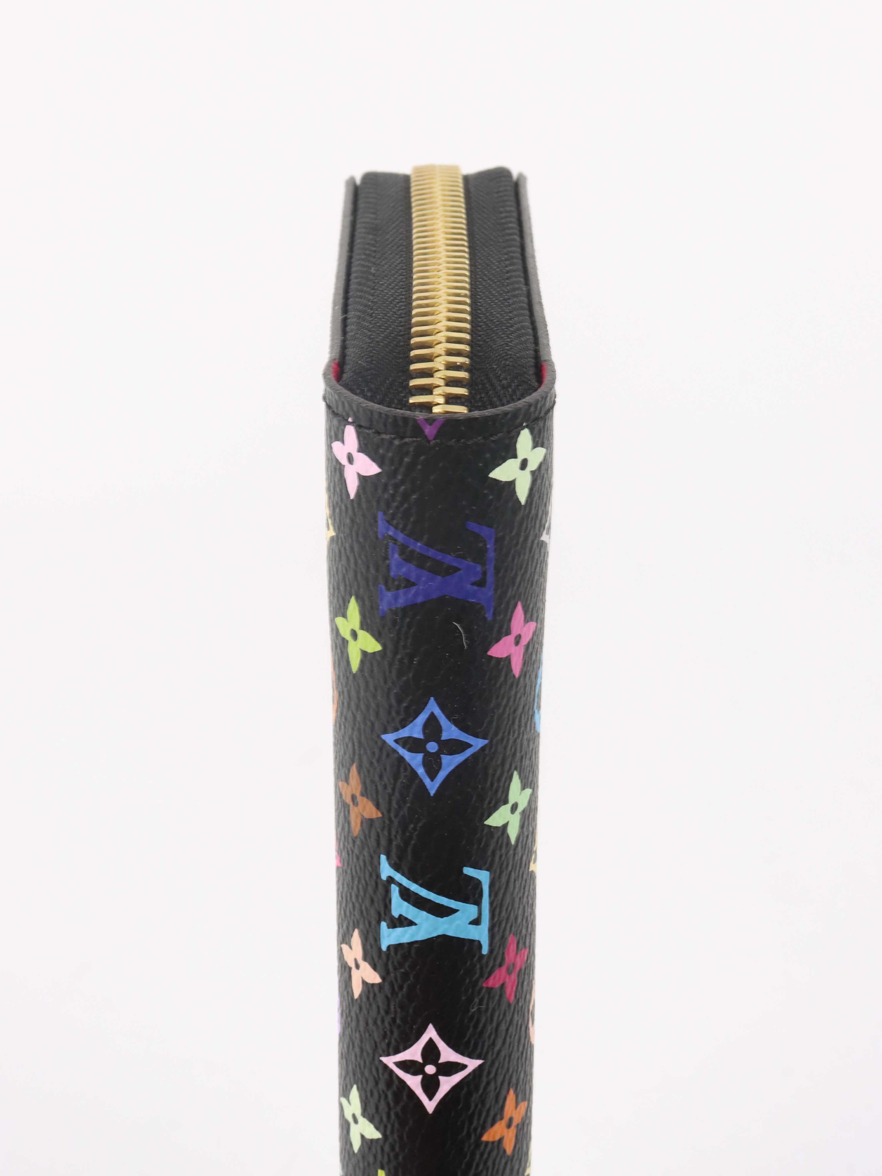 Louis Vuitton x Murakami Black Monogram Wallet.