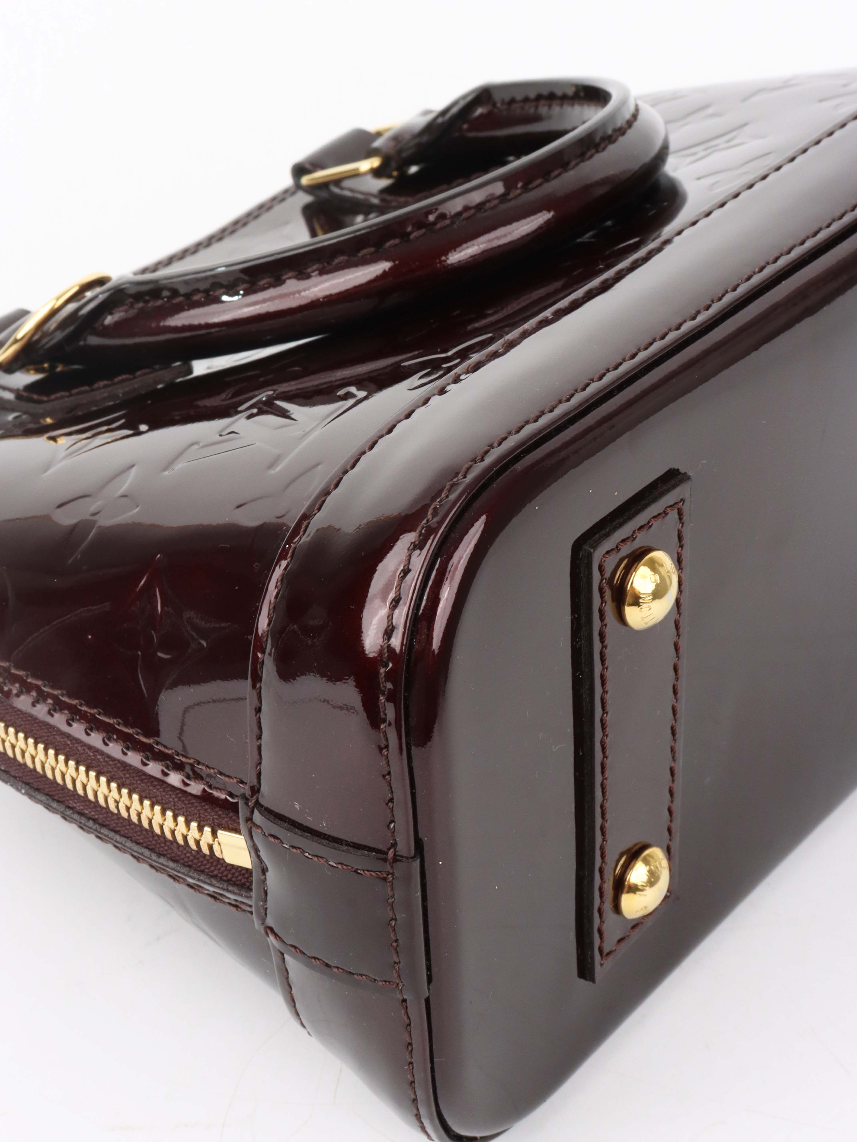 Louis Vuitton Vernis Alma BB Monogram Patent Leather.
