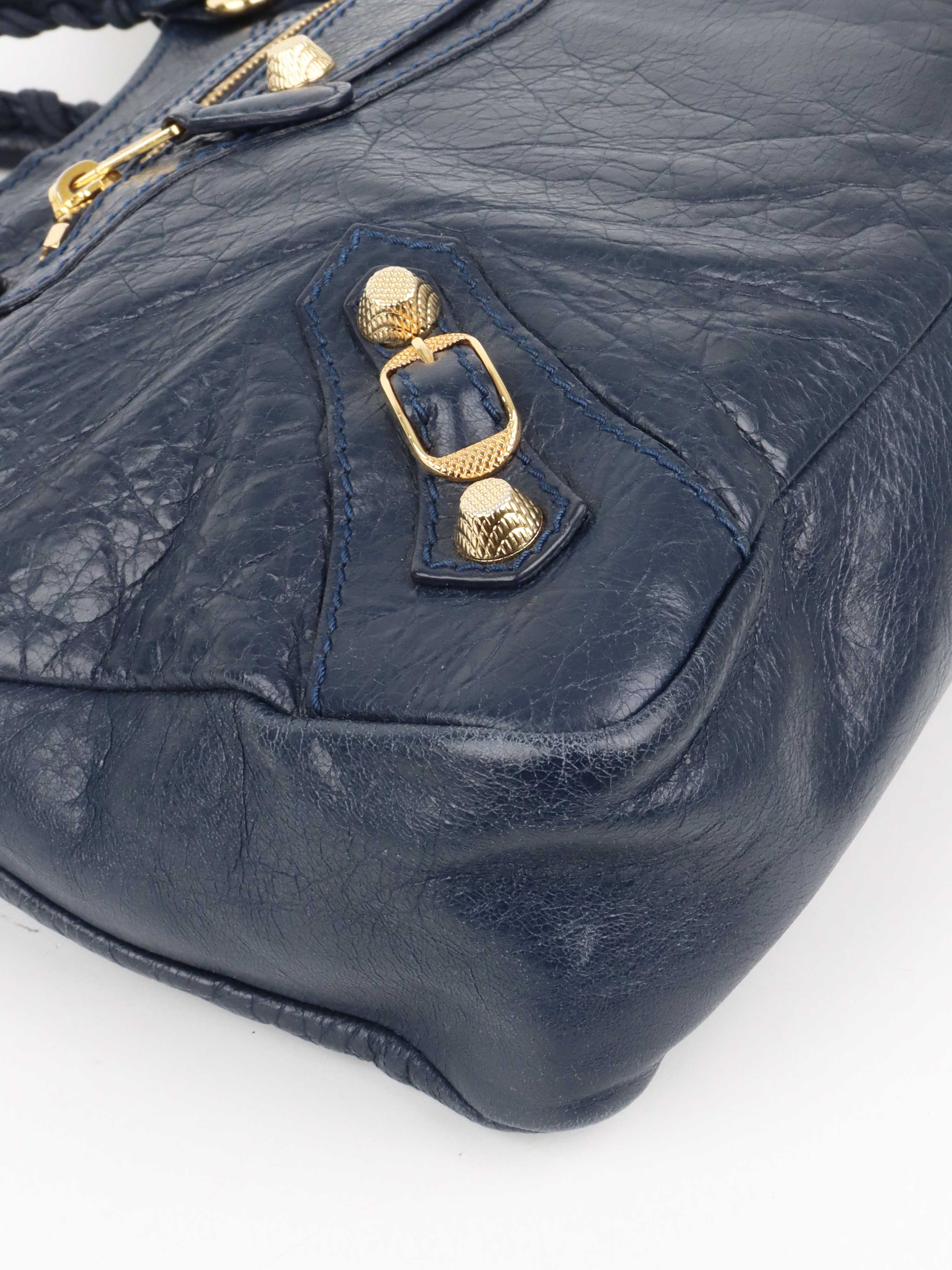 Balenciaga Navy Blue City Bag.