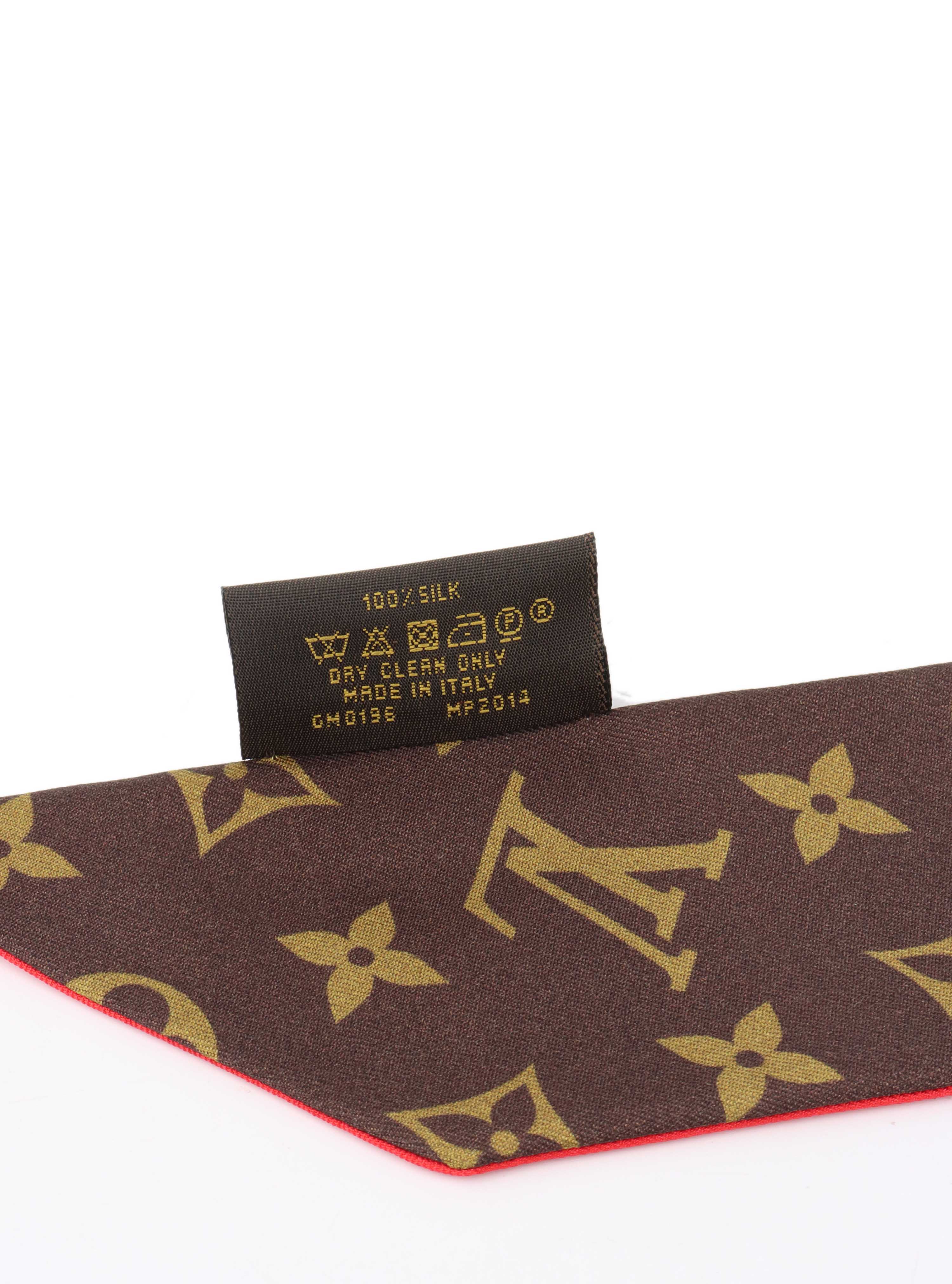 Louis Vuitton Silk Monogram Race BB Twilly