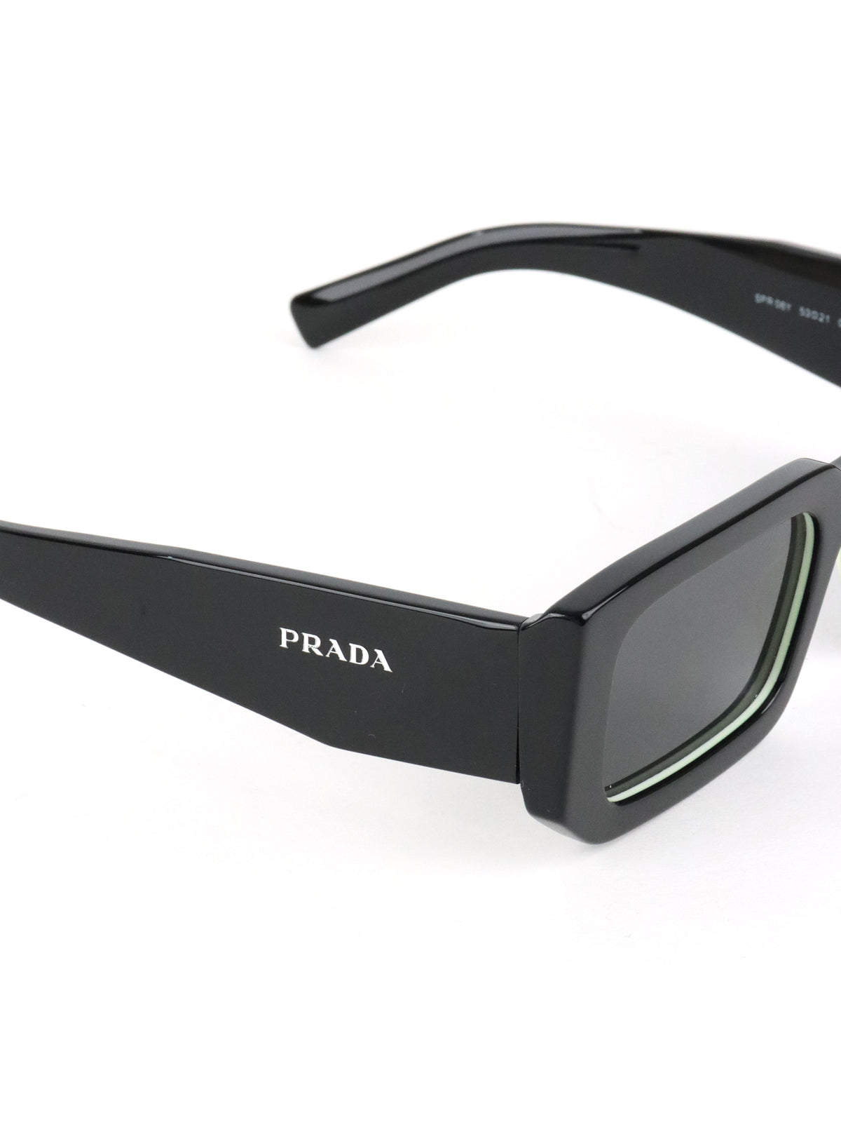 Prada Black PR 06YS Rectangle Frame Sunglasses