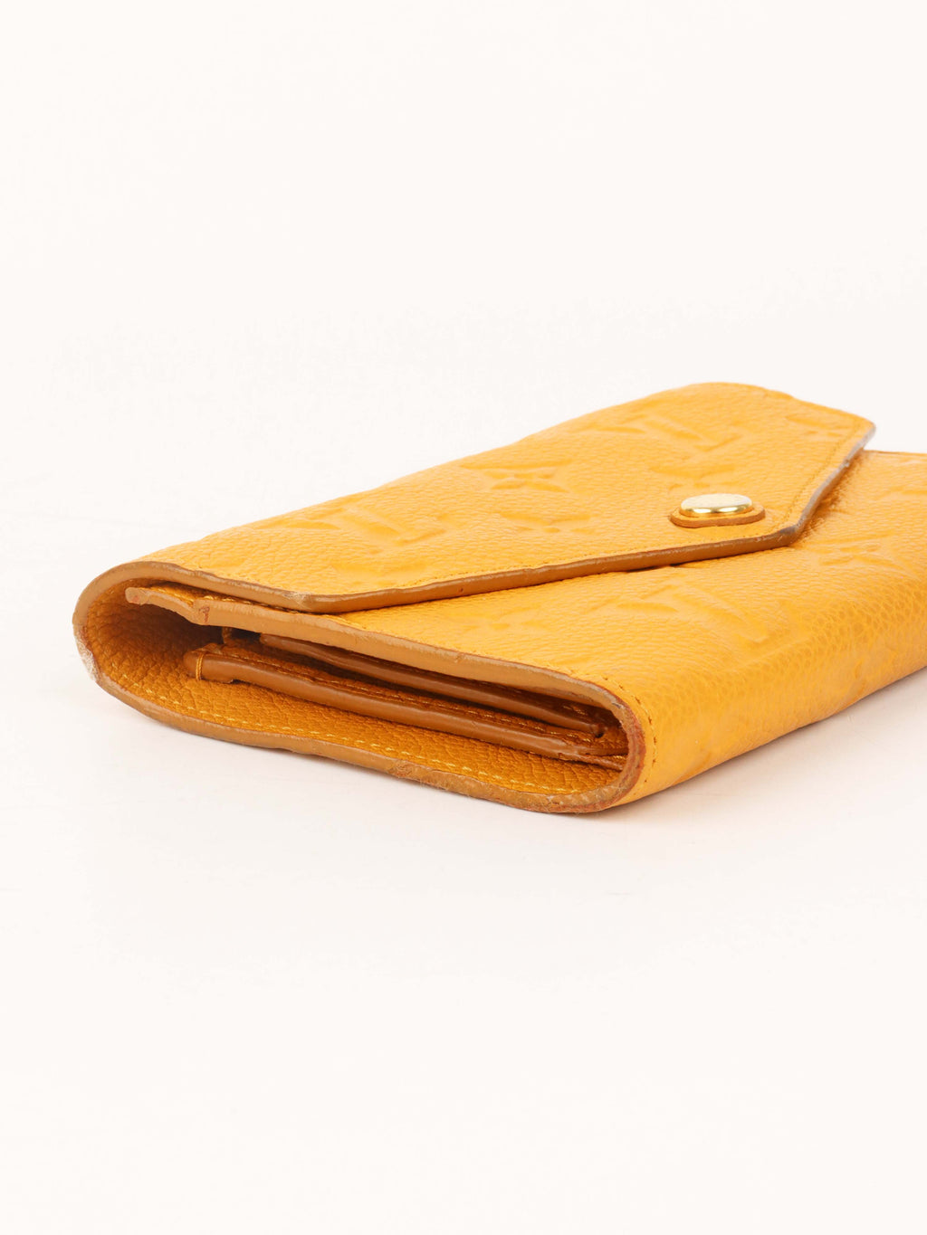 Louis Vuitton Saffran Empreinte Leather Compact Wallet.