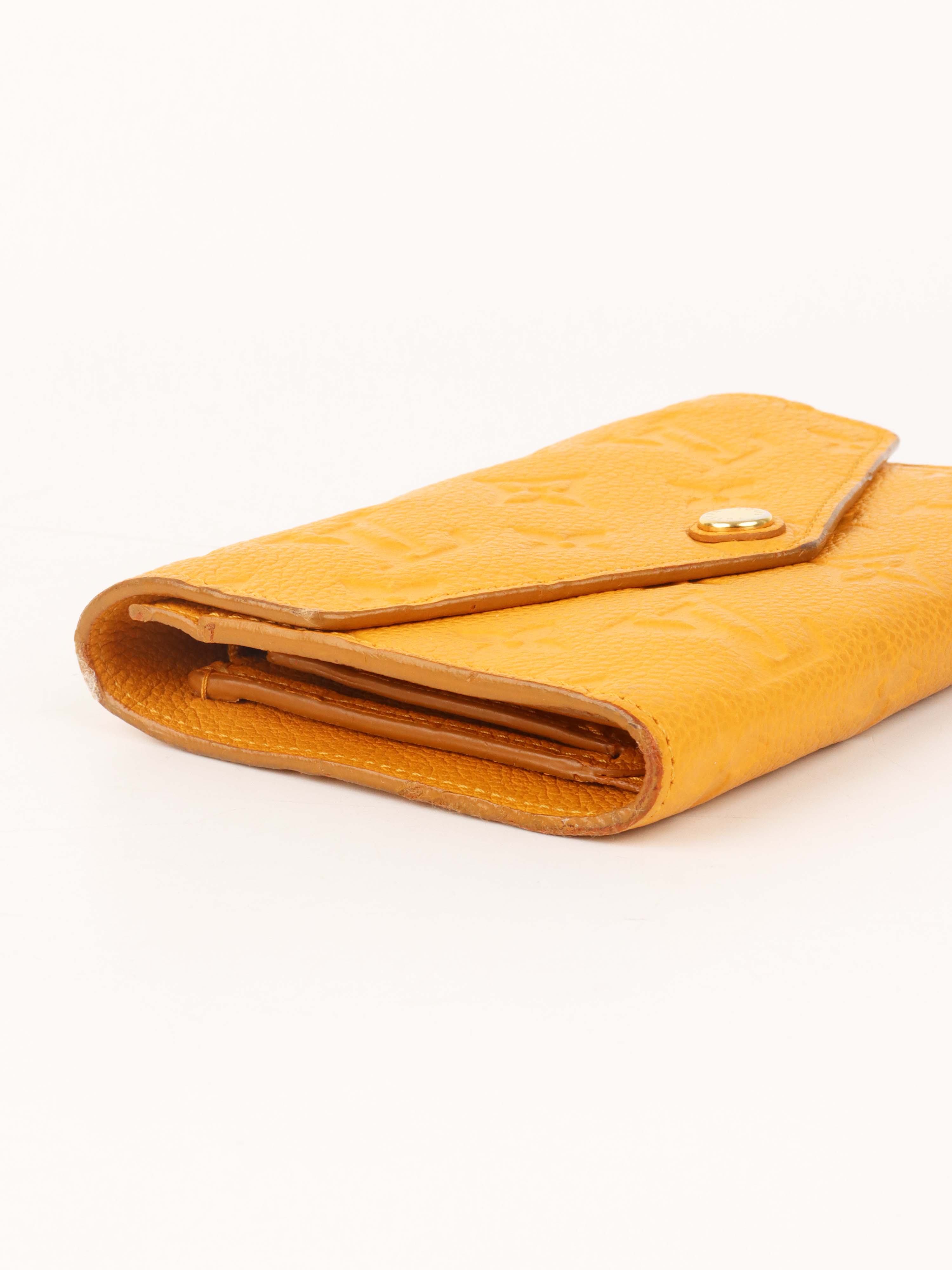 Louis Vuitton Saffran Empreinte Leather Compact Wallet