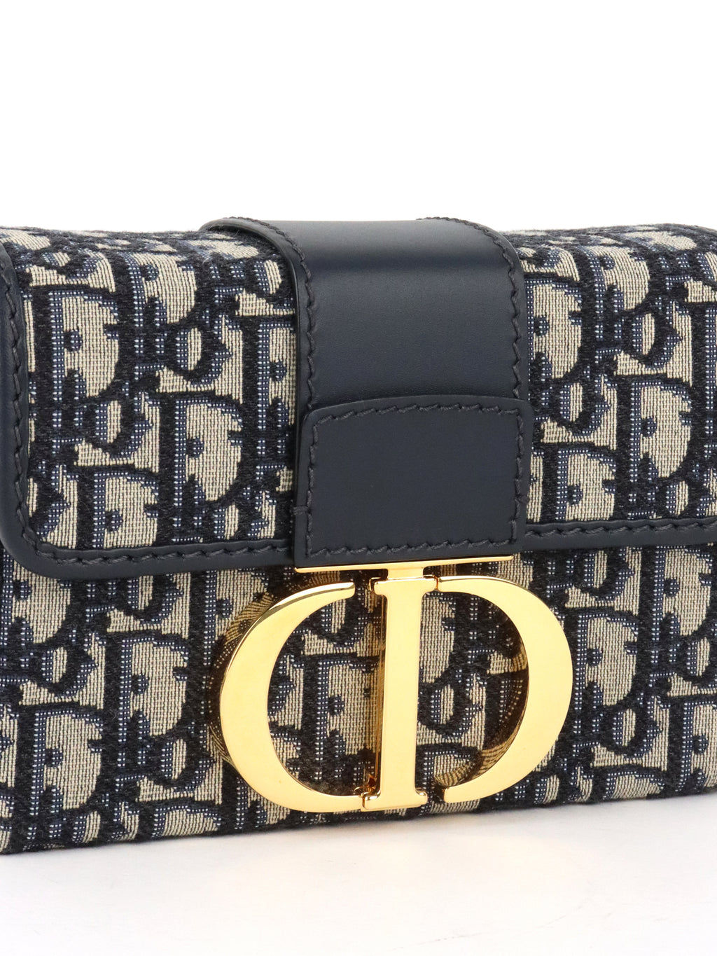 Dior Box 30 Montaigne Navy Oblique  Bag