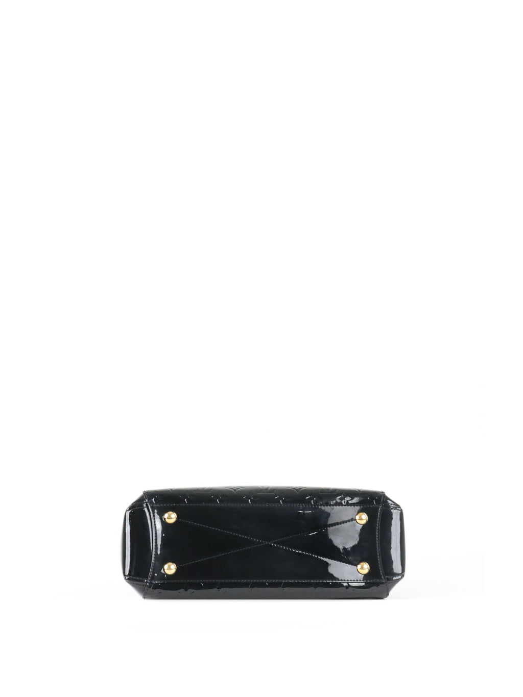 Louis Vuitton Black Monogram Vernis Montaigne MM Satchel Bag