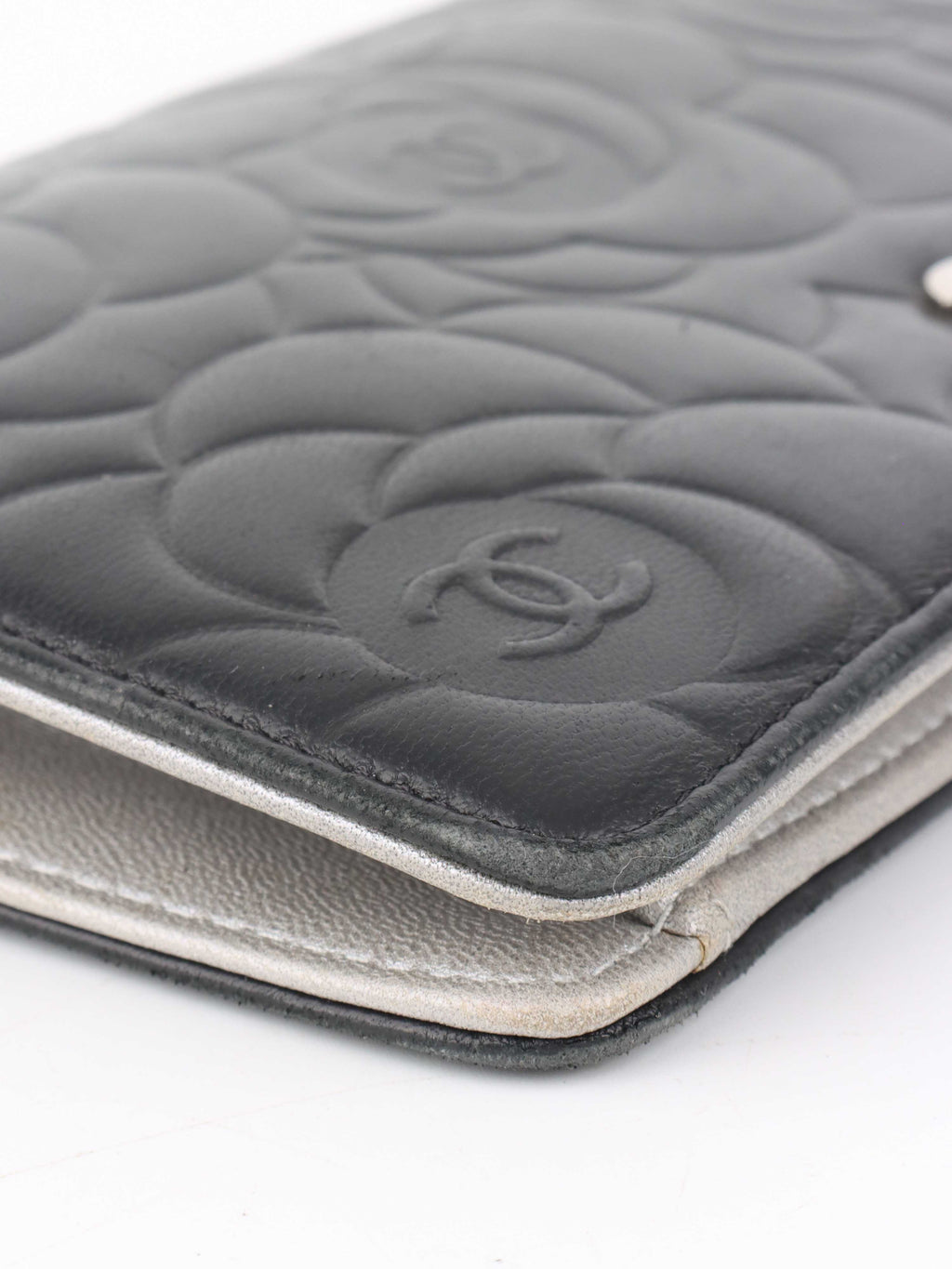 Chanel Black Camellia Wallet.
