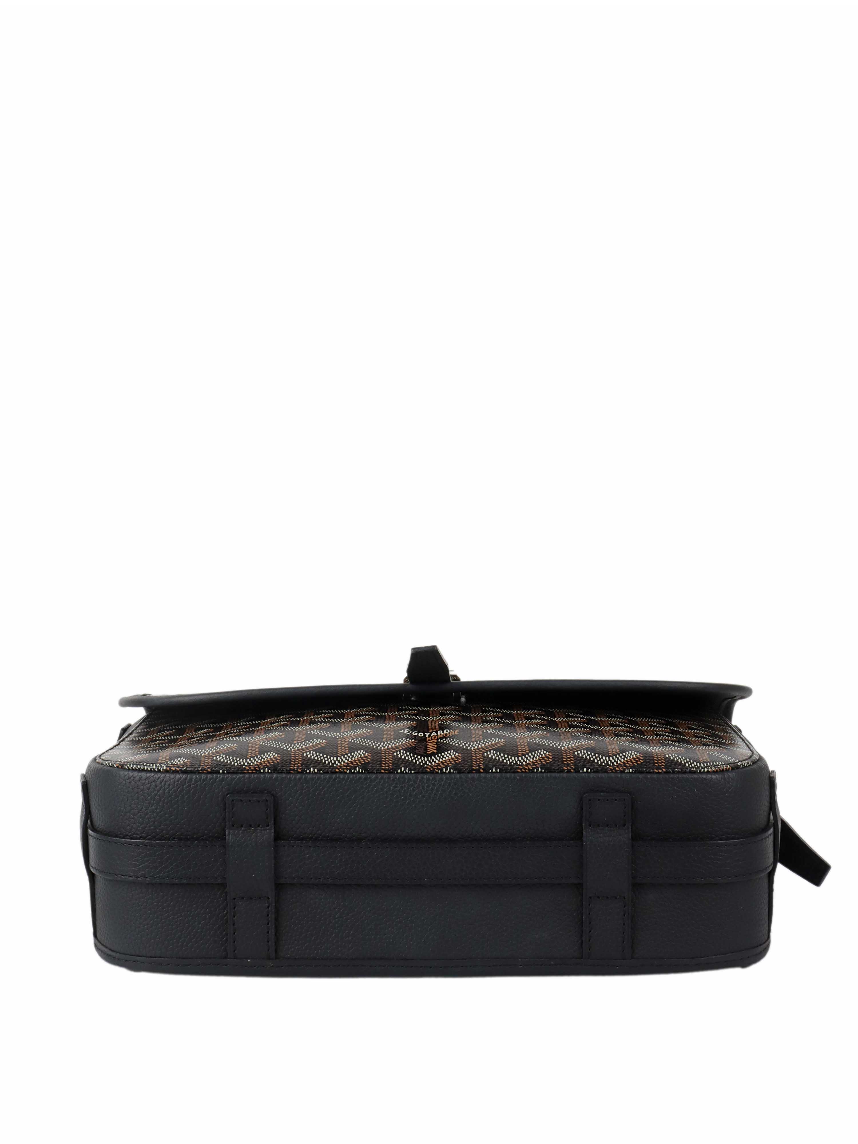 Goyard Black Belvedere MM Bag.