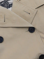 Burberry Long Trench Coat in Tan.