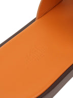 Hermes Marron Glaise Izmir Sandals.