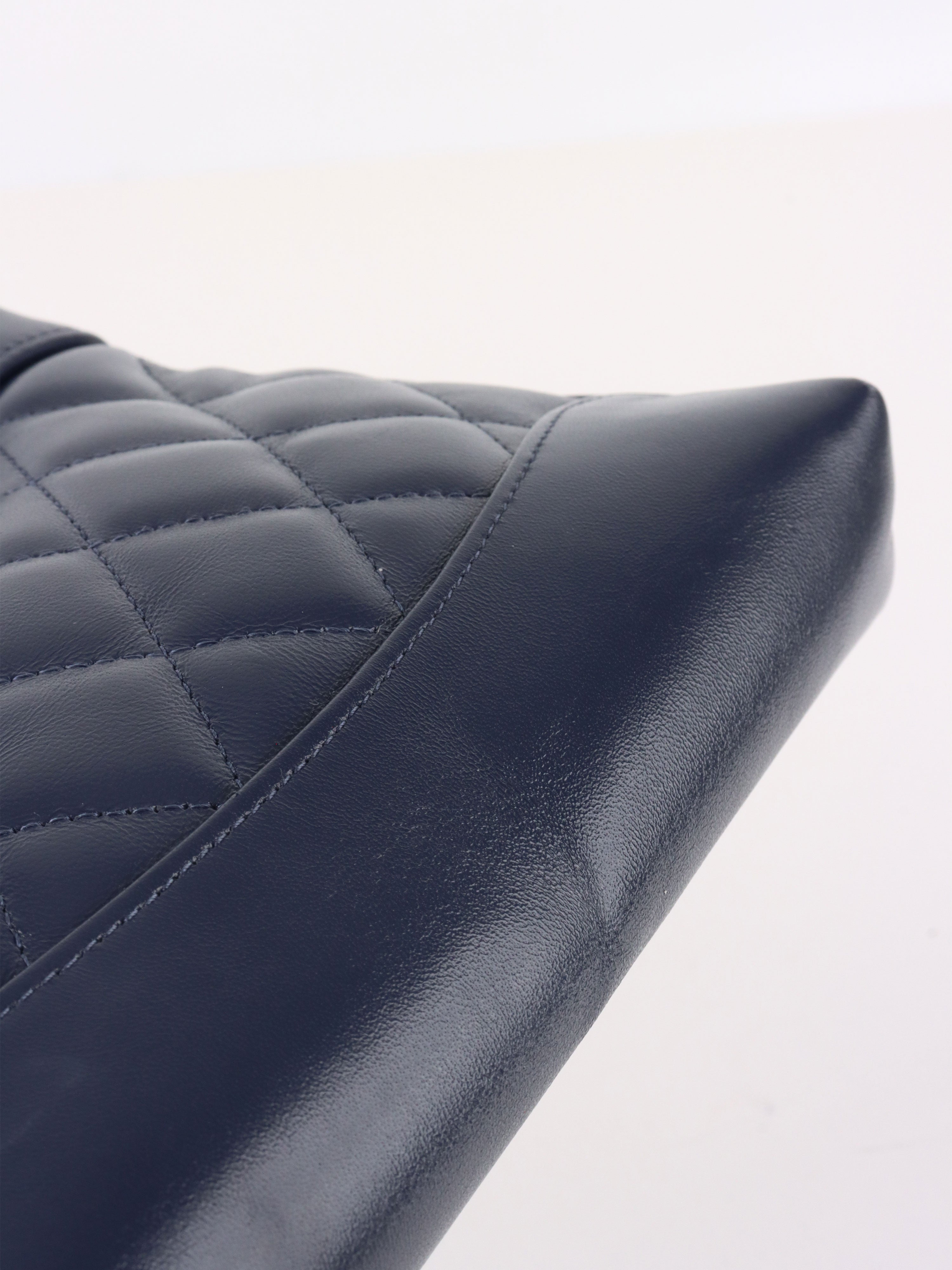 Chanel Nano 31 Navy Quilted Lambskin Bag LGHW.