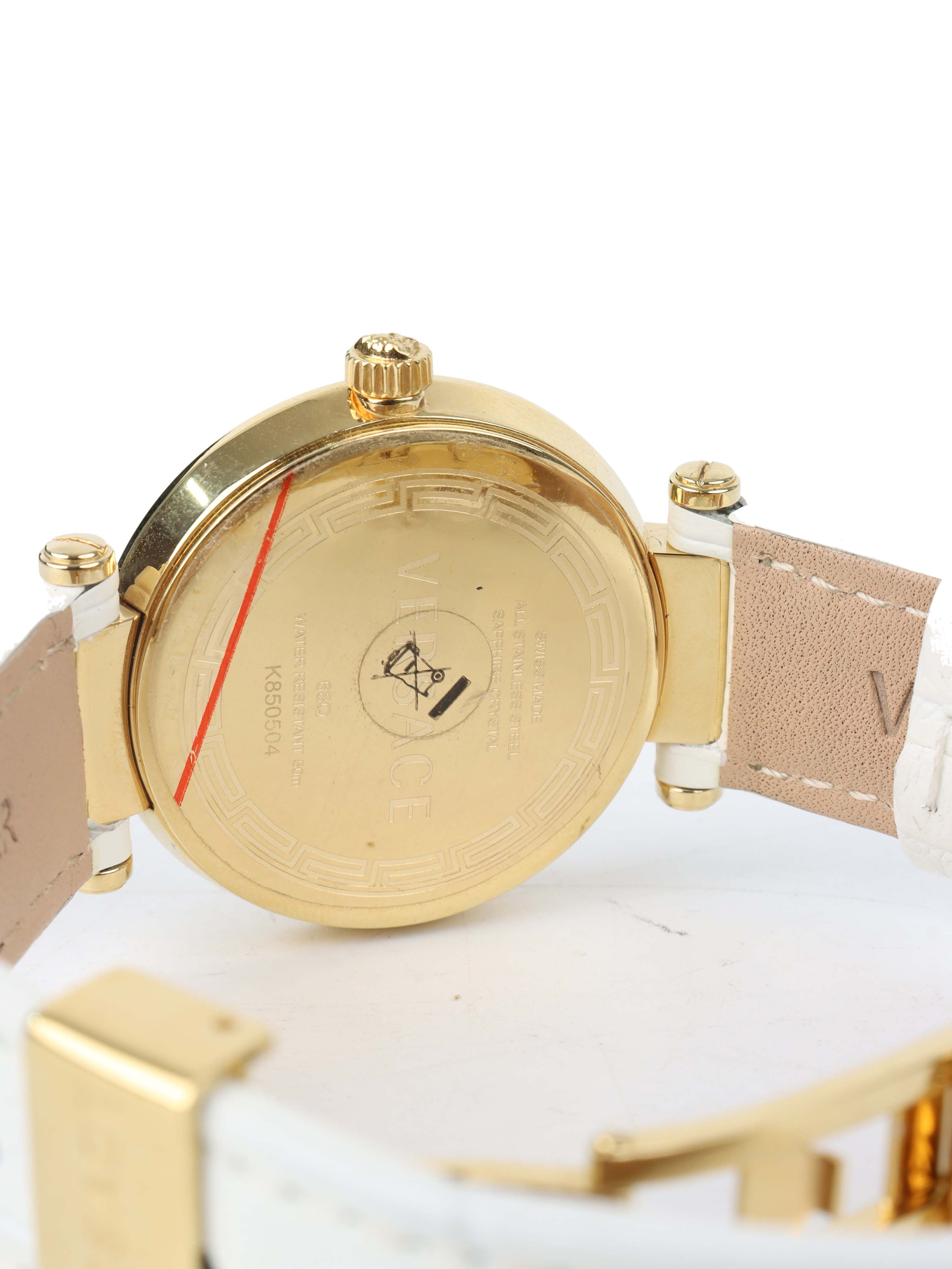 Versace Reve Gold with Diamond and Mother of Pearl 34mm Dial Watch