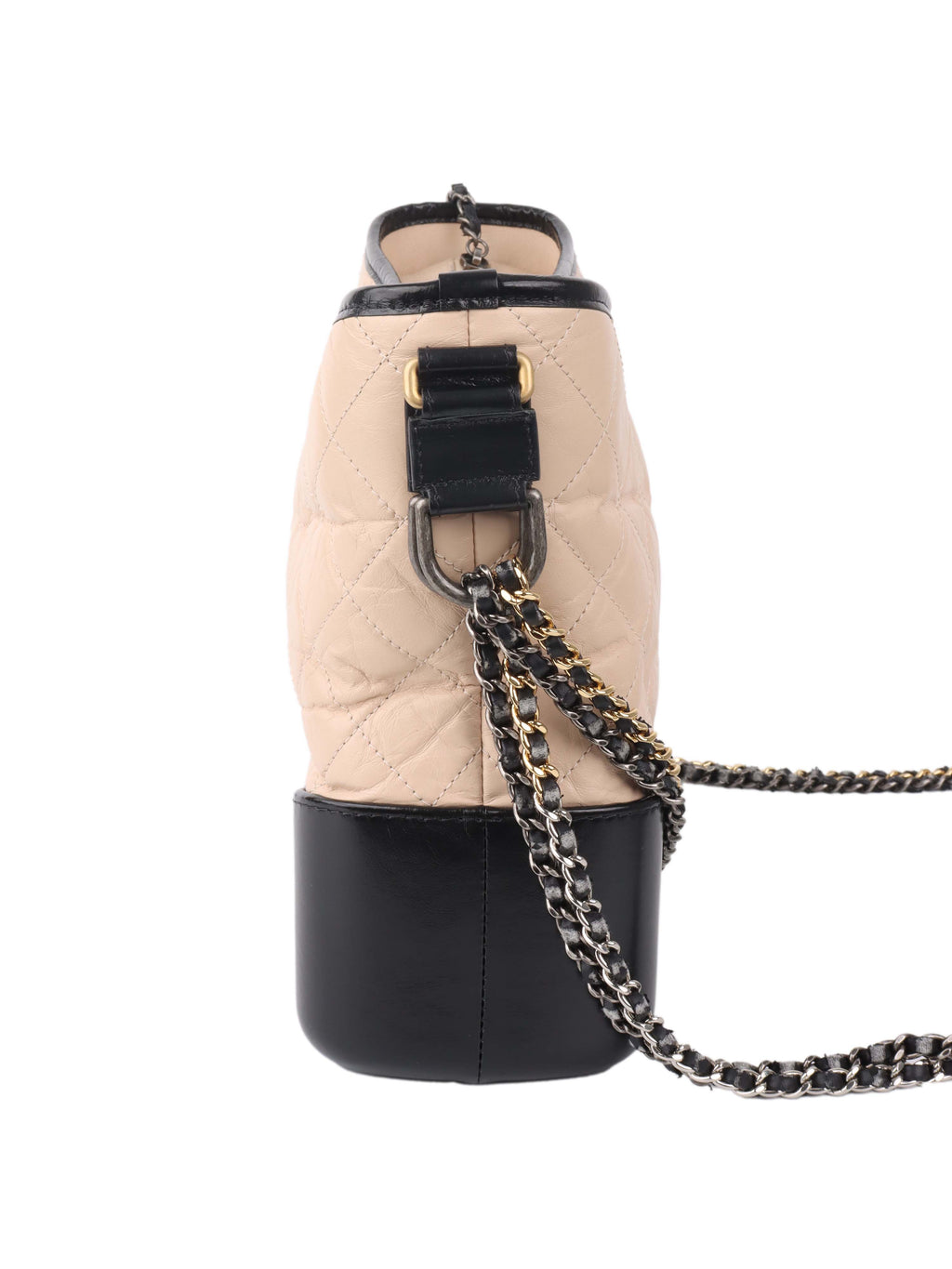 Chanel Large Gabrielle Black and Beige Shoulder Bag.