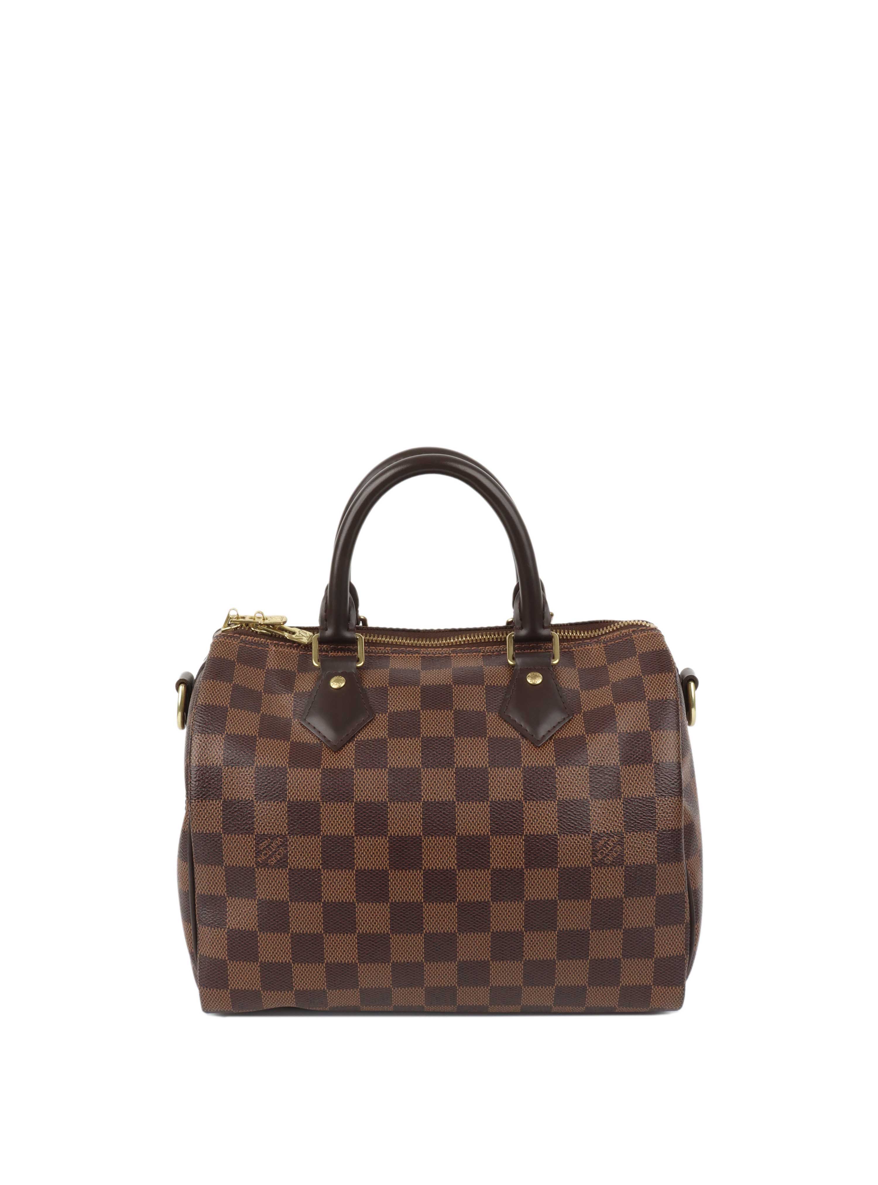 Louis Vuitton Damier Ebene Speedy 25 Bandouliere.