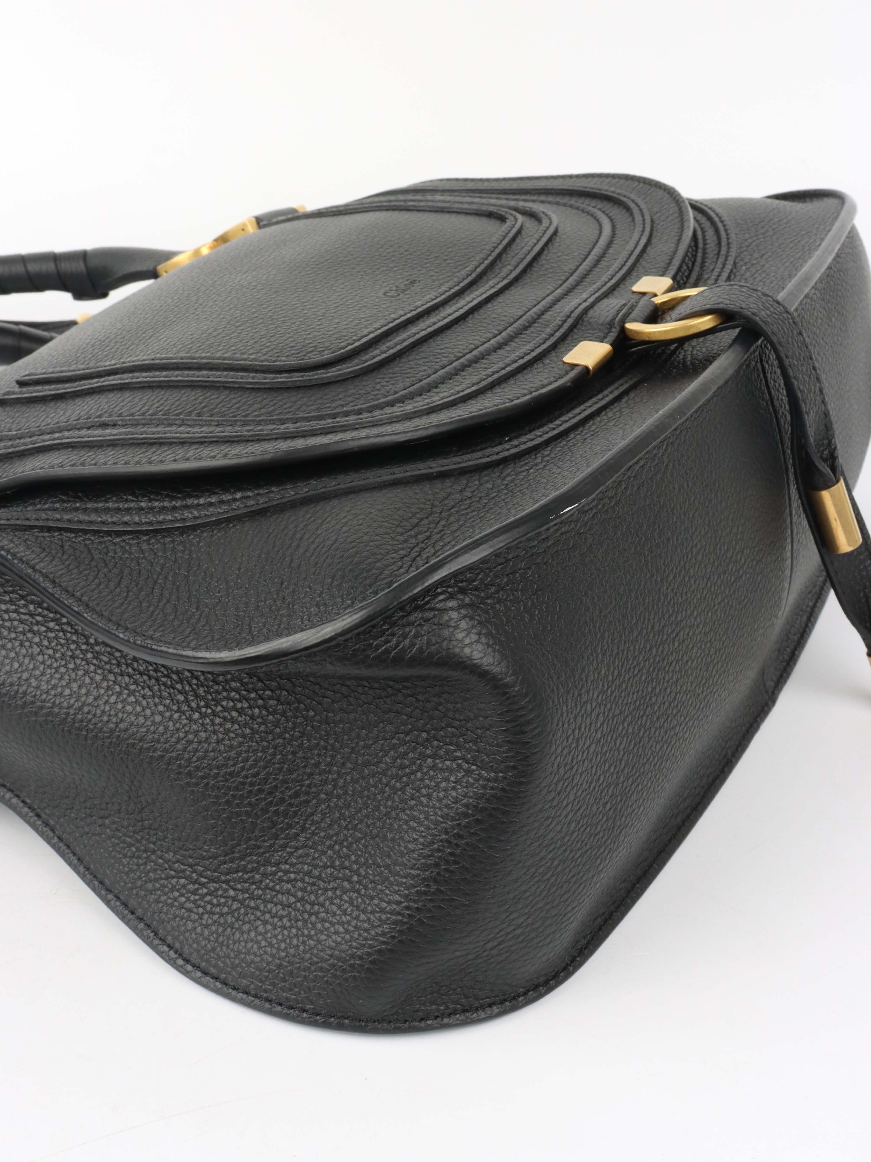 Chloe Black Marcie Medium Shoulder Bag