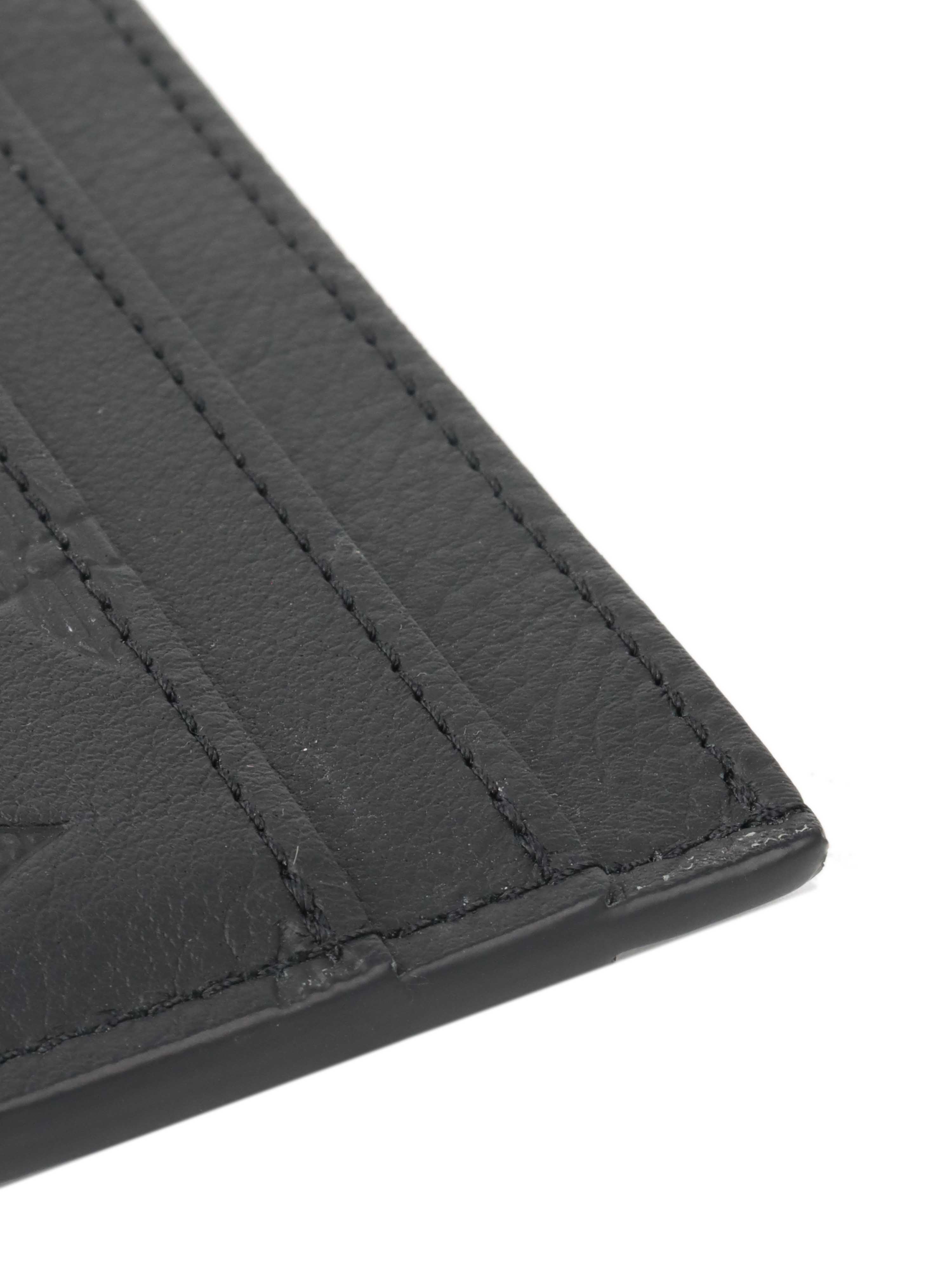 Louis Vuitton Black Double Card Holder.