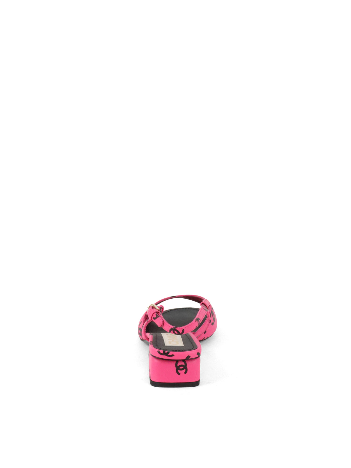 Chanel Dark Pink & Black Sandal