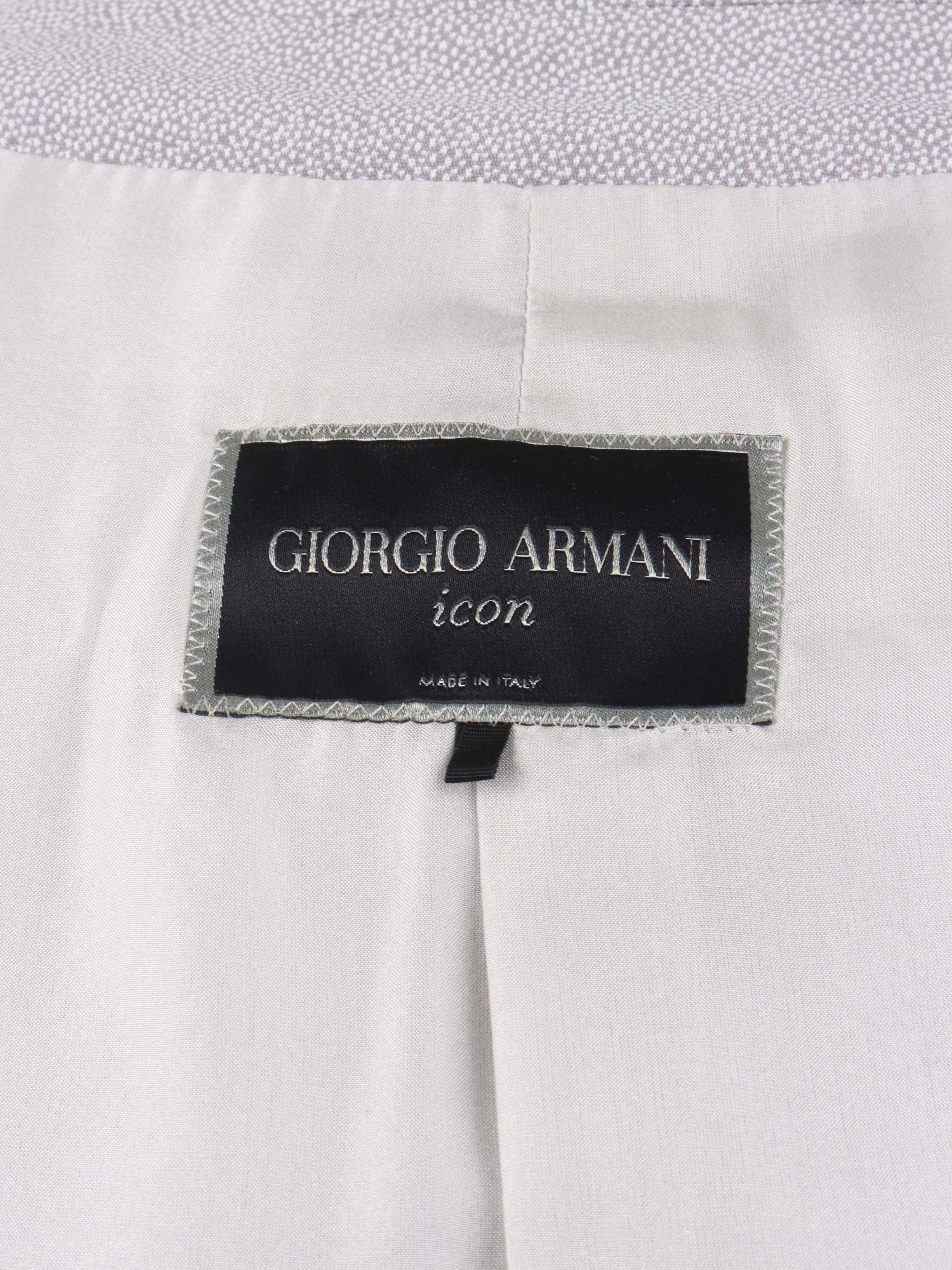 Giorgio Armani Grey Dotted Blazzer.