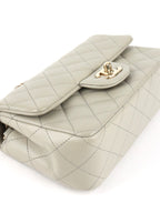 Chanel Light Grey Mini Classic Flap Bag