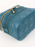 Dior Deep Blue Travel Vanity Case with Shoulder Strap.
