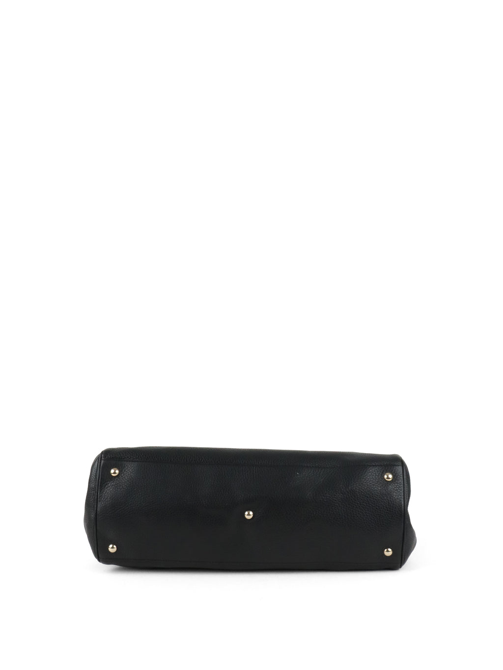 Gucci Bamboo Handle Large Black Leather Shopper Tote