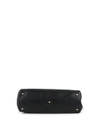 Gucci Bamboo Handle Large Black Leather Shopper Tote