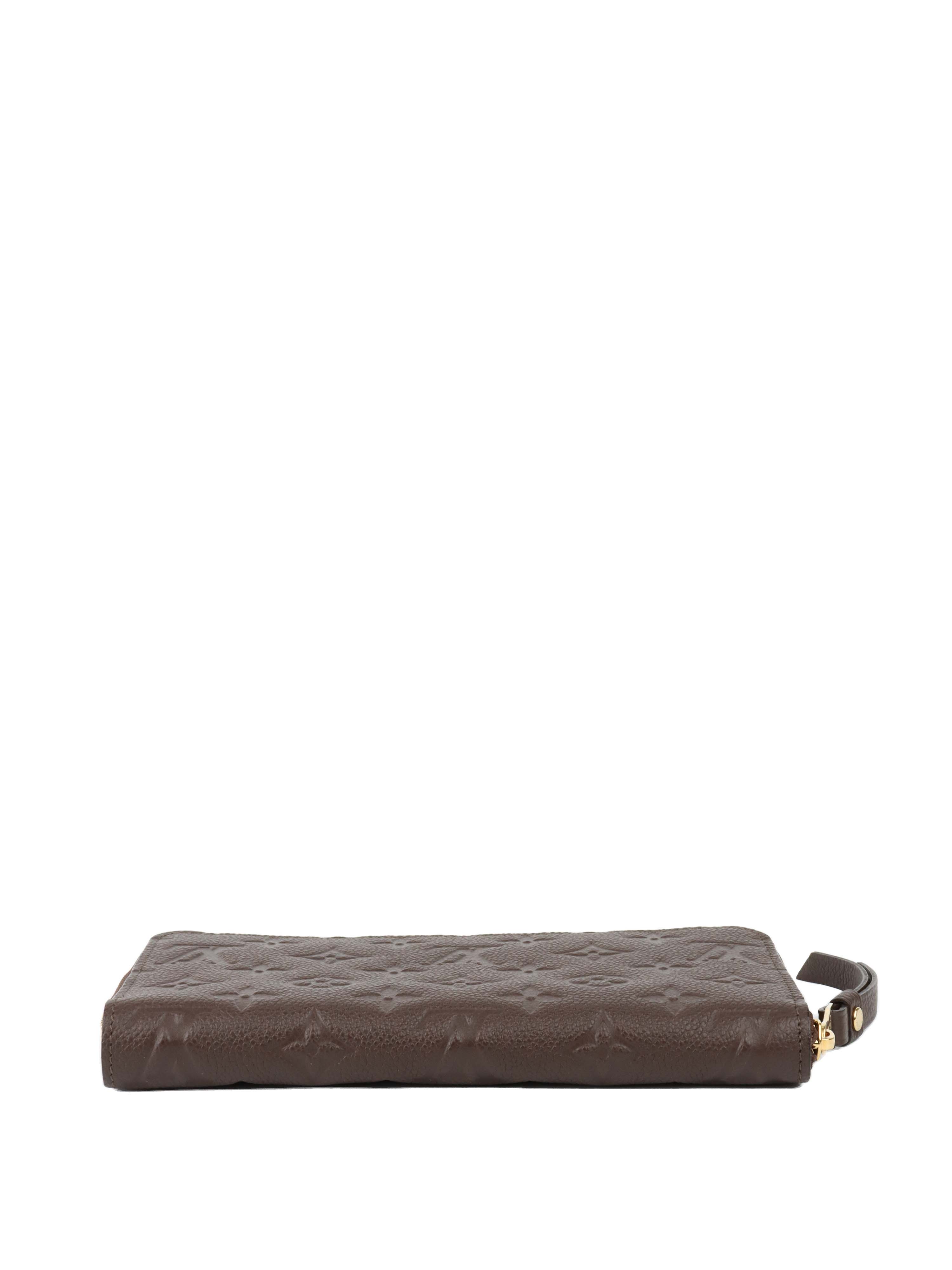 Louis Vuitton Dark Brown Zip Wallet.