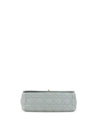 Dior Medium Stone Grey Cannage Caro Bag