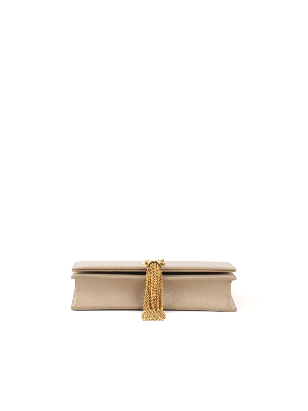 Saint Laurent Small Beige Kate Bag with Tassel