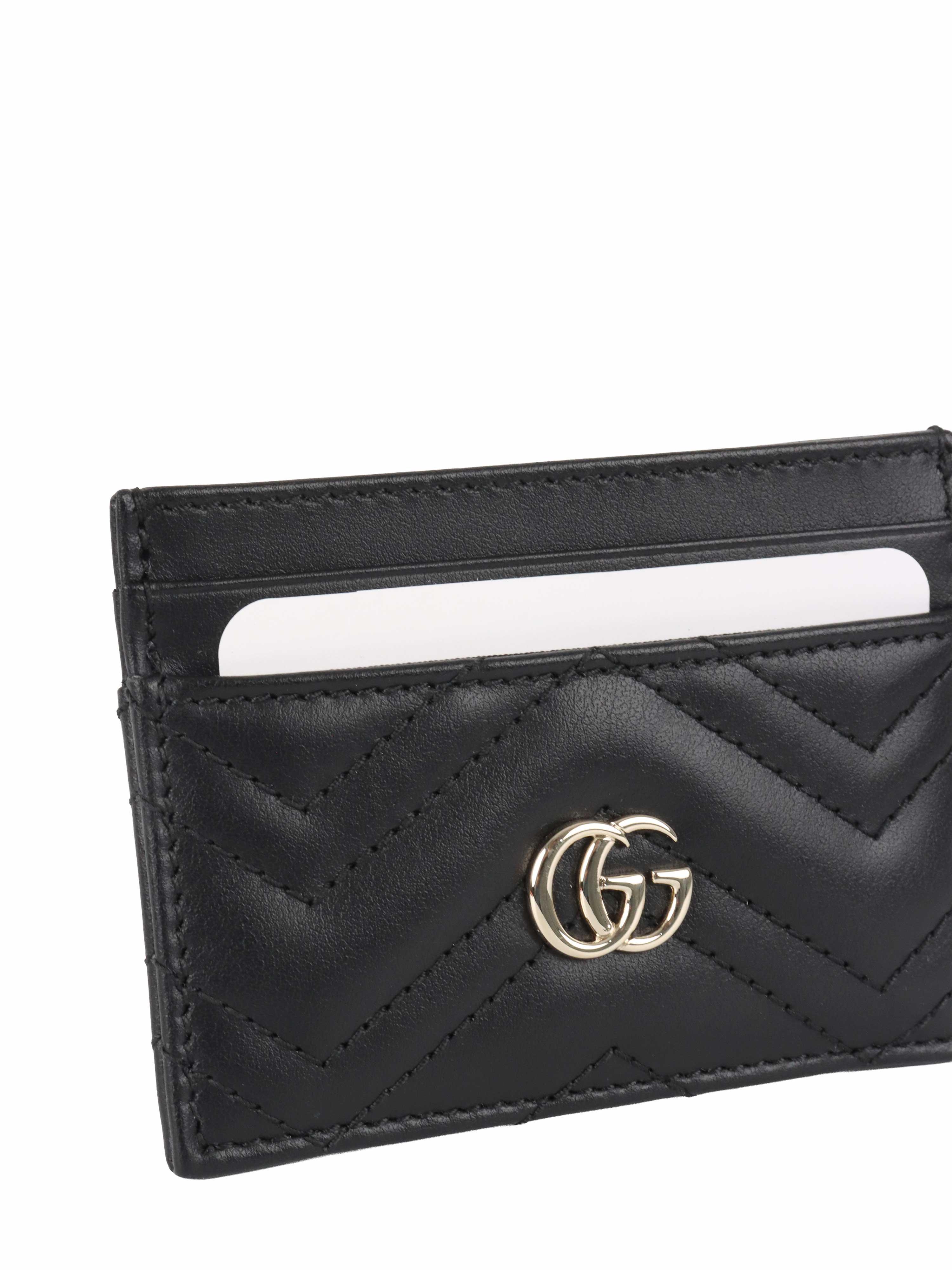 Gucci GG Marmont Quilted Leather Cardholder
