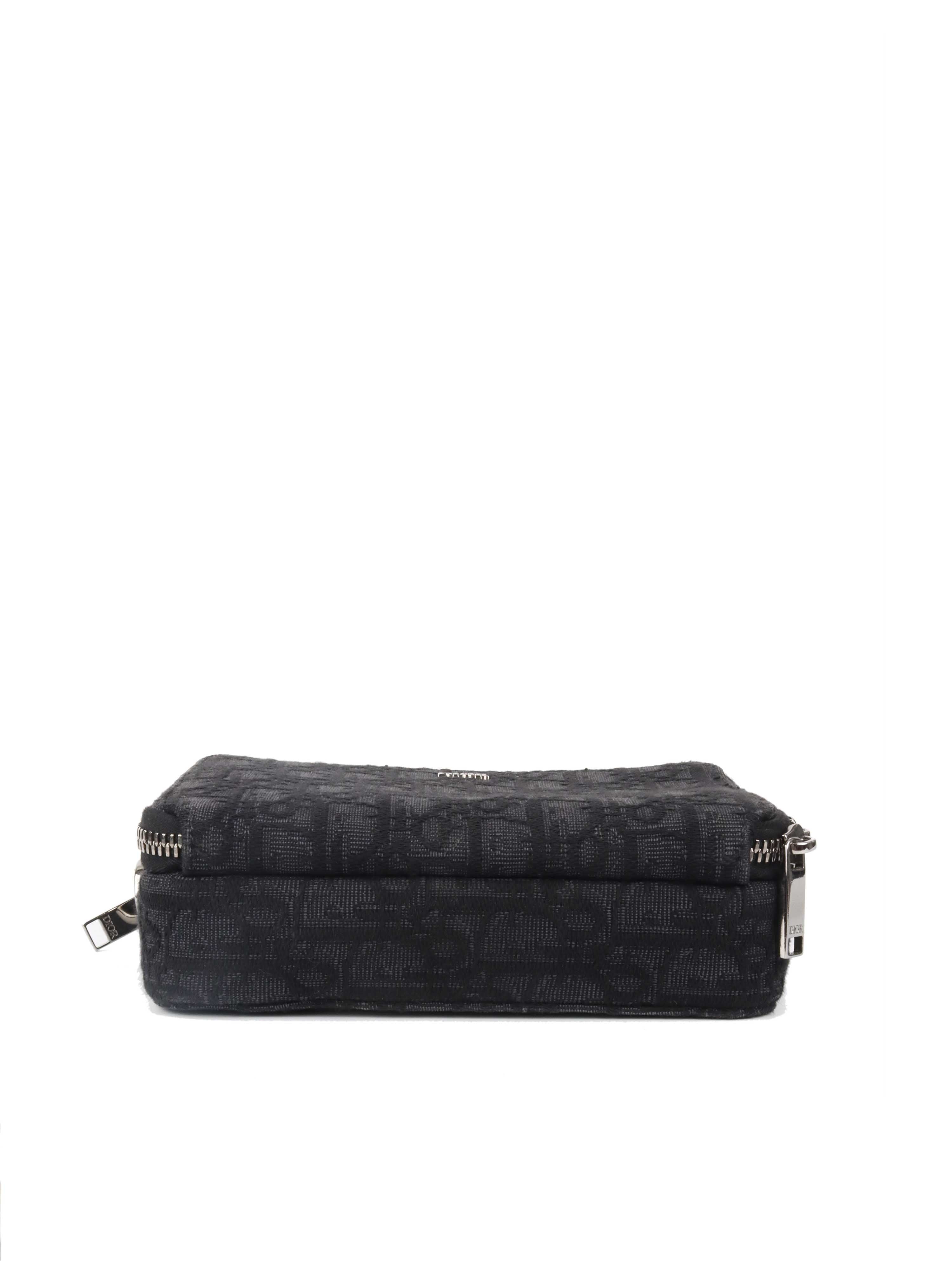 Dior Pouch With Strap Black Dior Oblique Jacquard