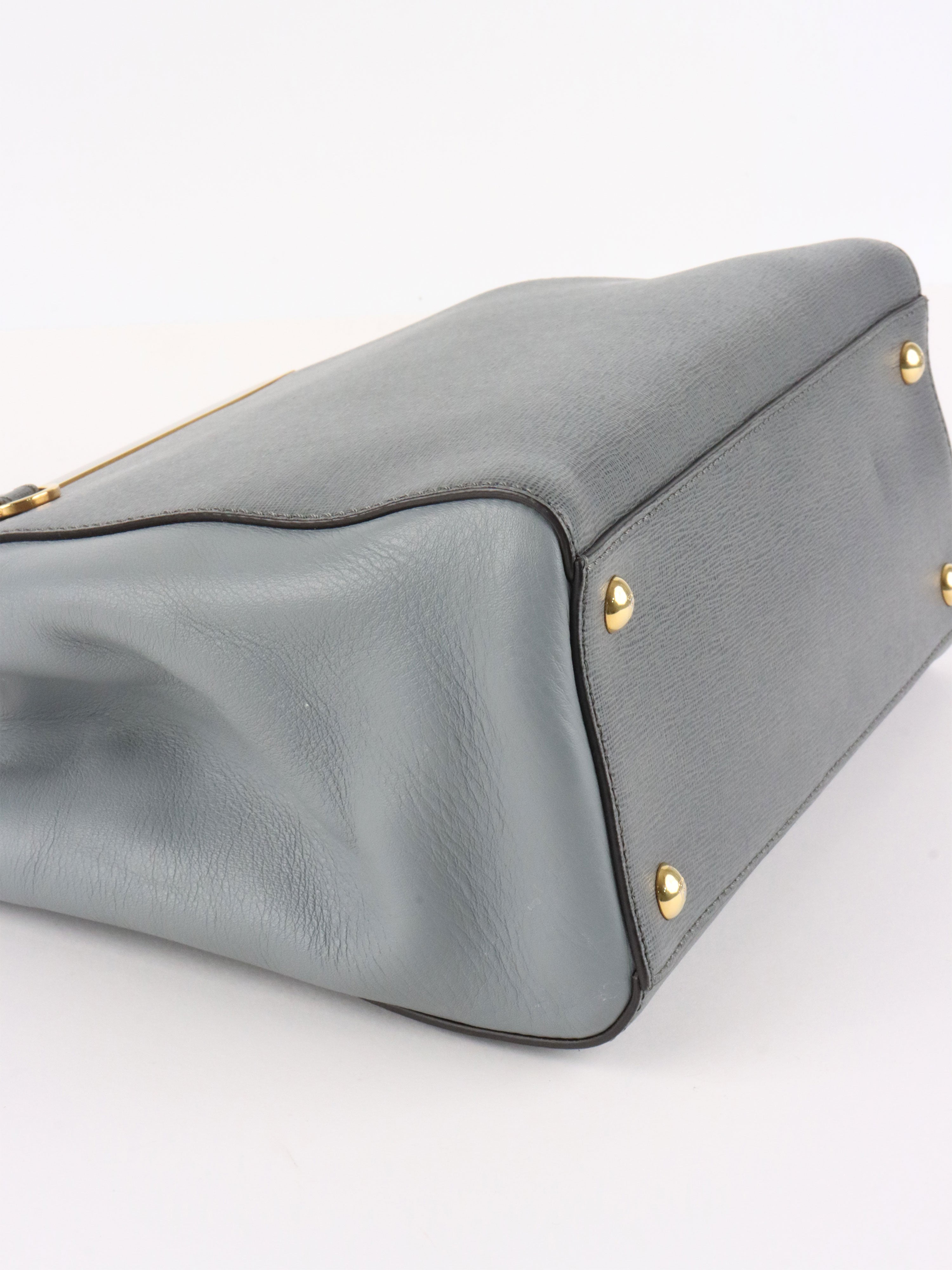 Fendi Small Grey Two Jours Bag