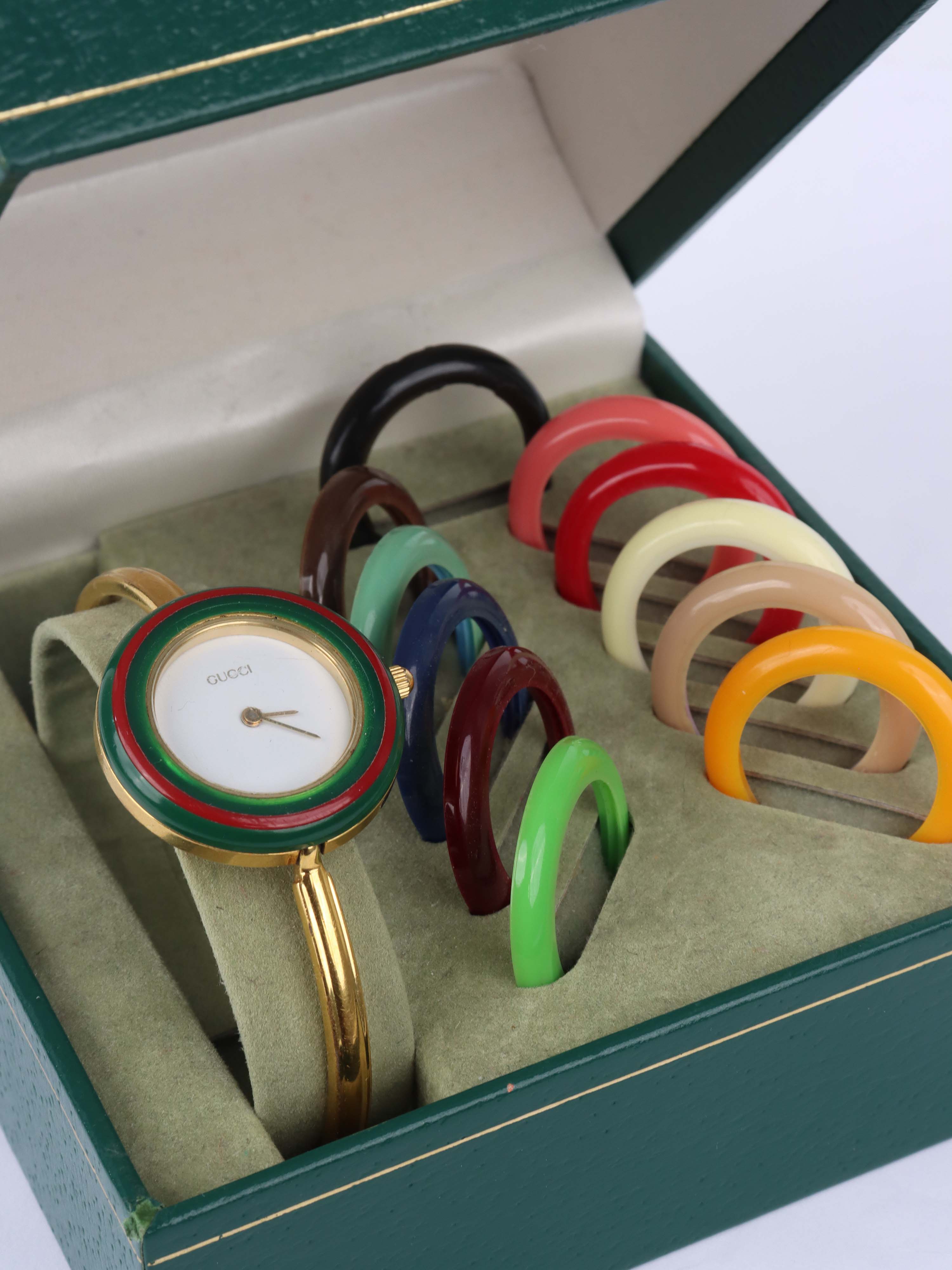 Gucci Vintage Multicolour Changeable Bezel Watch