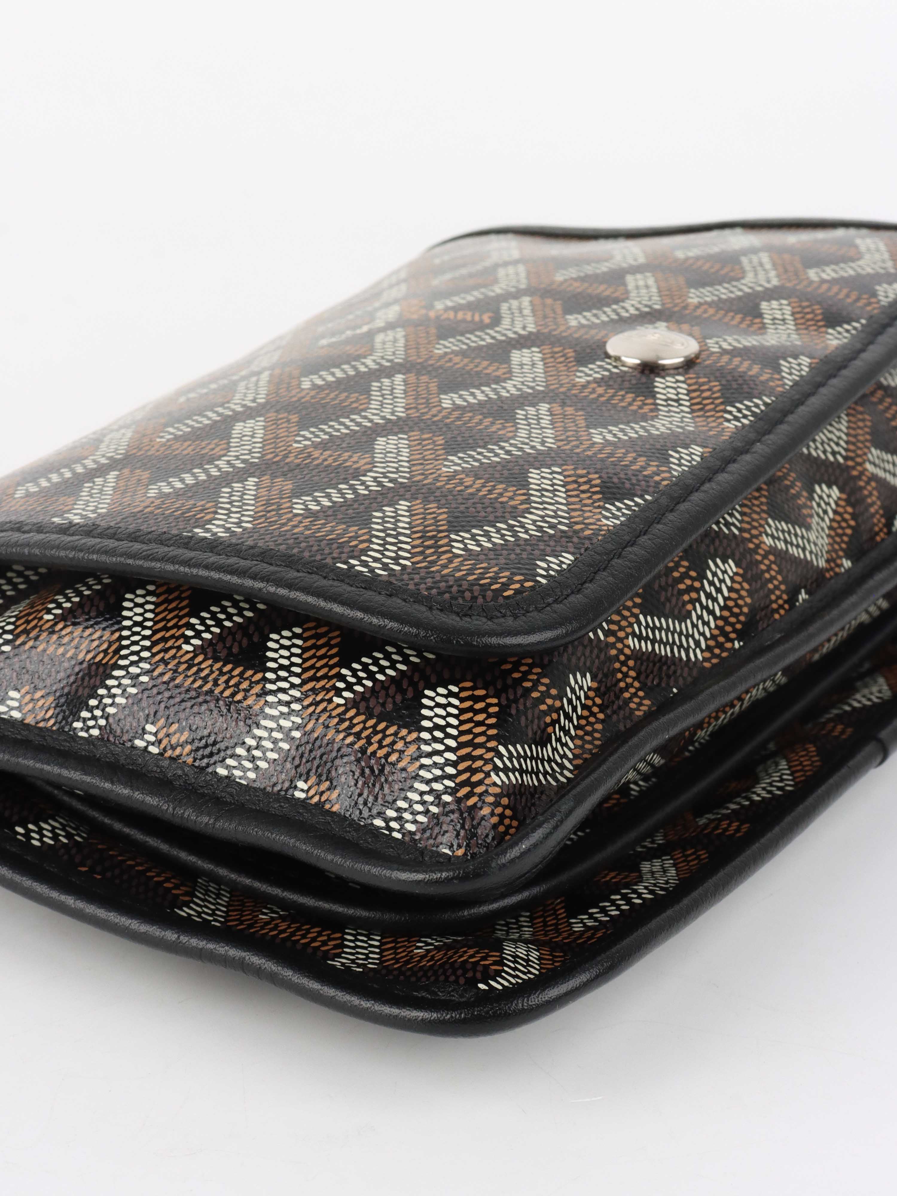Goyard Black Plumet Pocket Wallet.