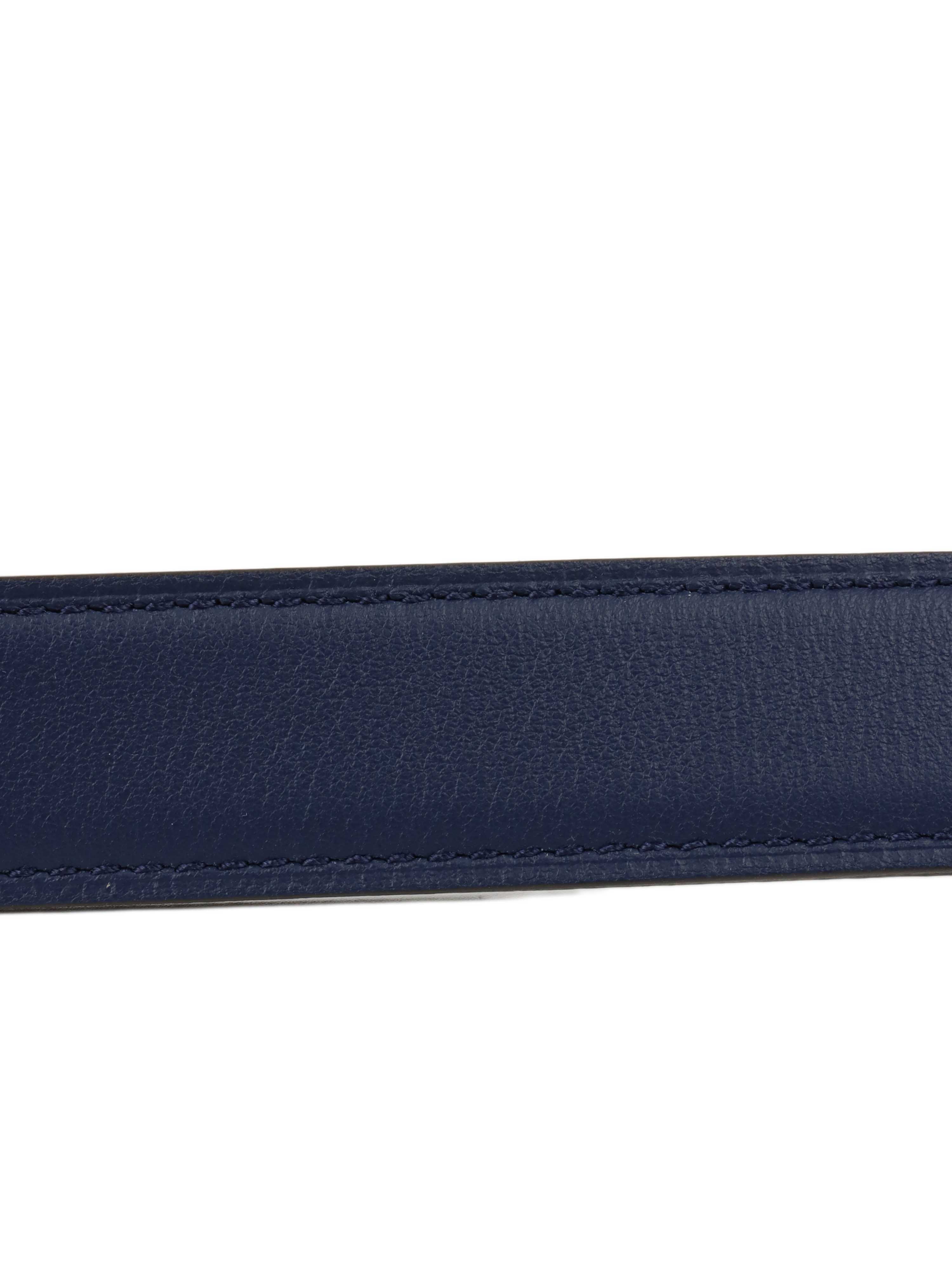 Hermes Bleu Navy/Craie Belt & HDN Buckle.