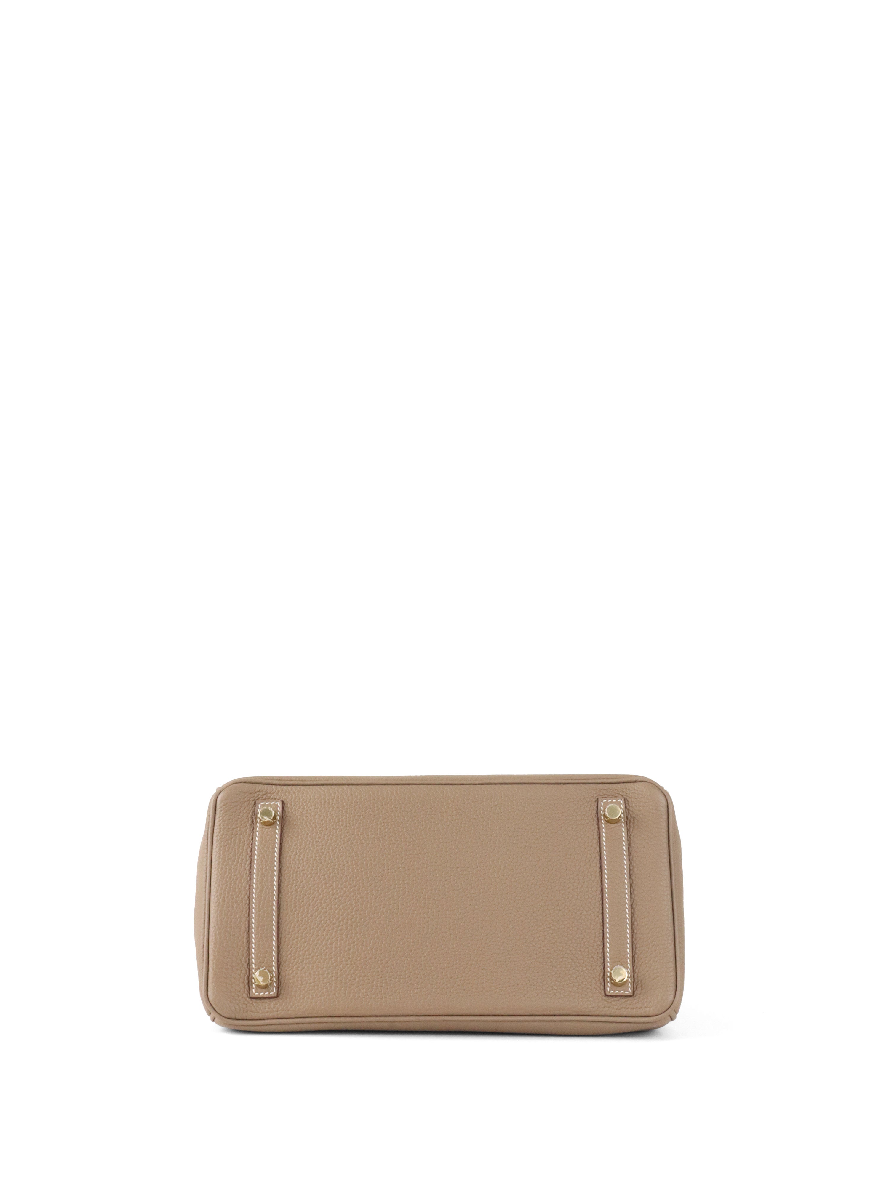 Hermes  Etoupe Birkin 30 Togo Leather Stamp Z.