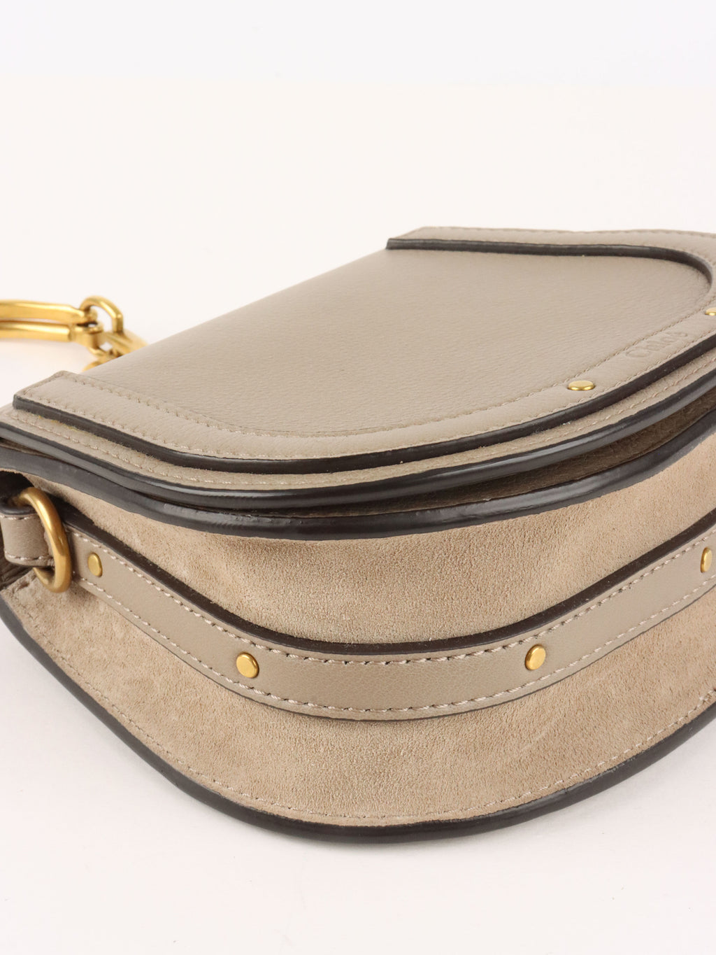 Chloe Small Grey Nile Bracelet Bag