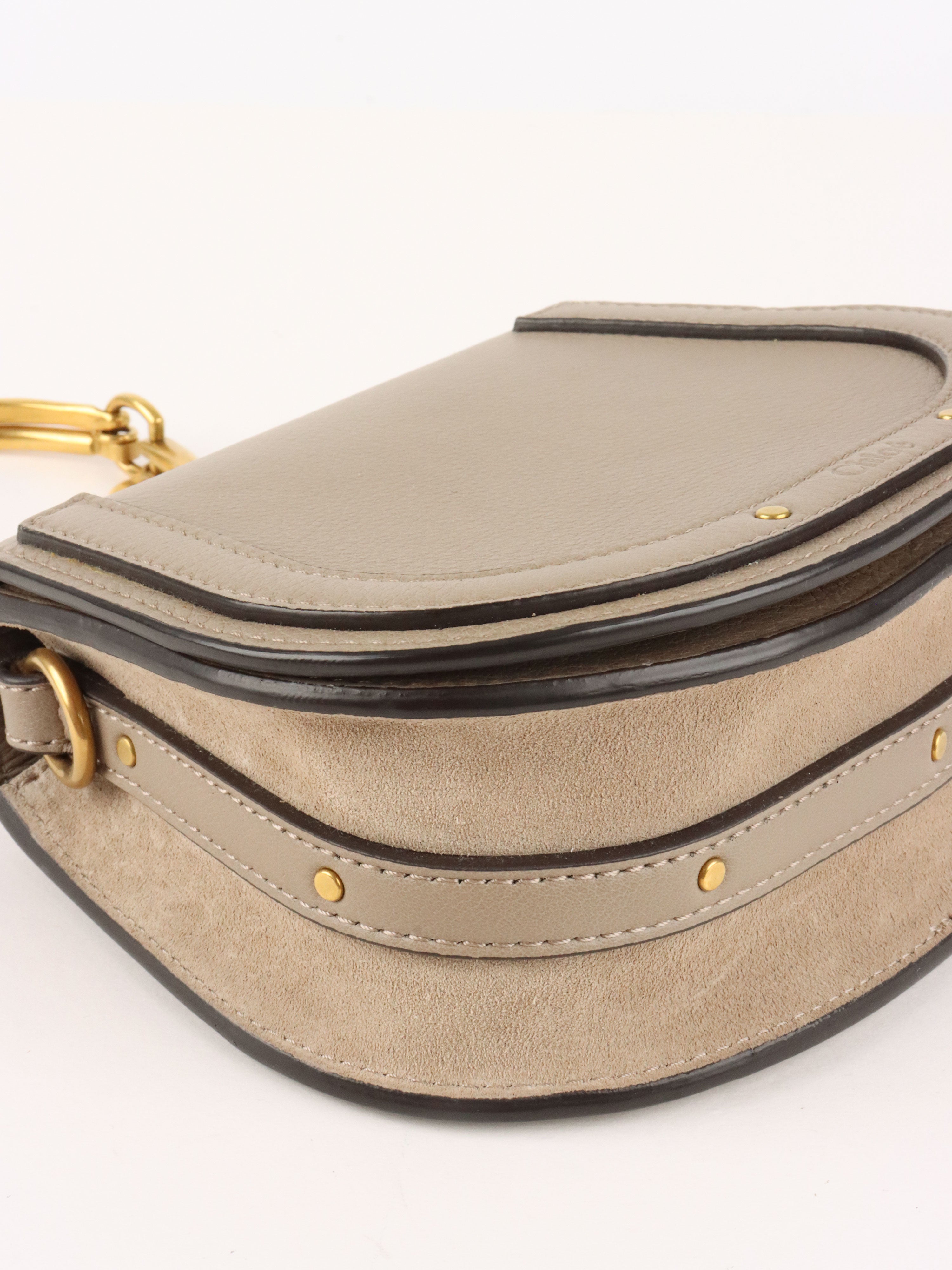 Chloe Small Grey Nile Bracelet Bag