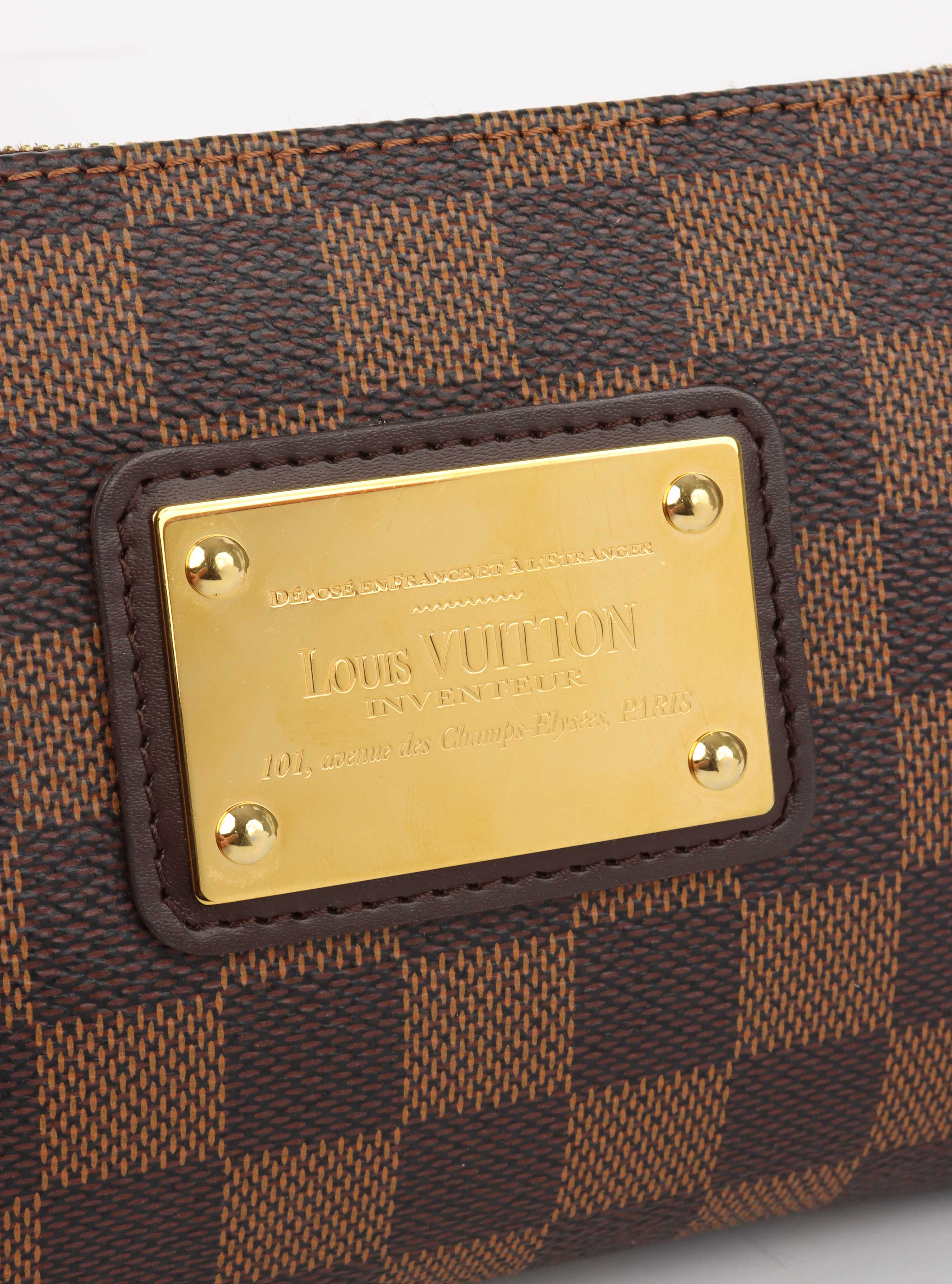 Louis Vuitton Damier Ebene Eva Bag.