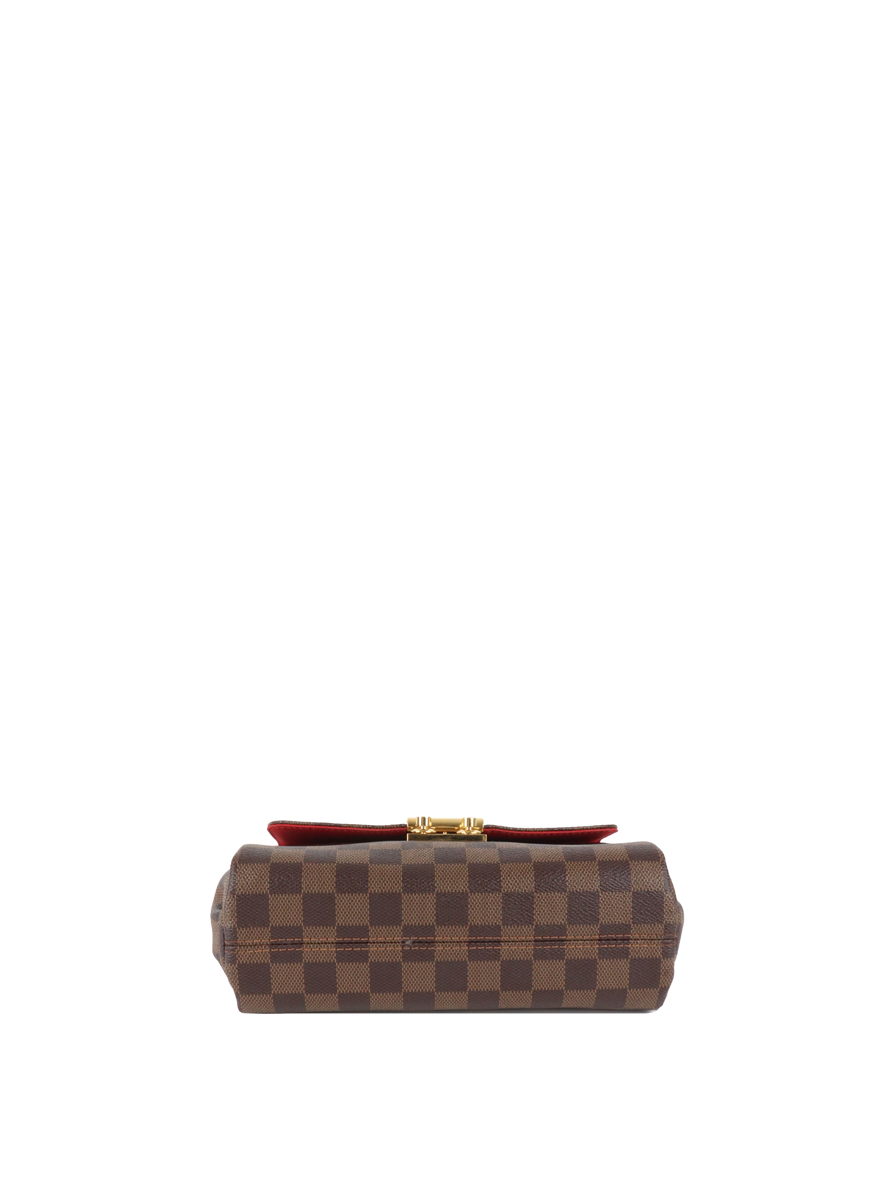 Louis Vuitton Damier Ebene Croisette Bag.