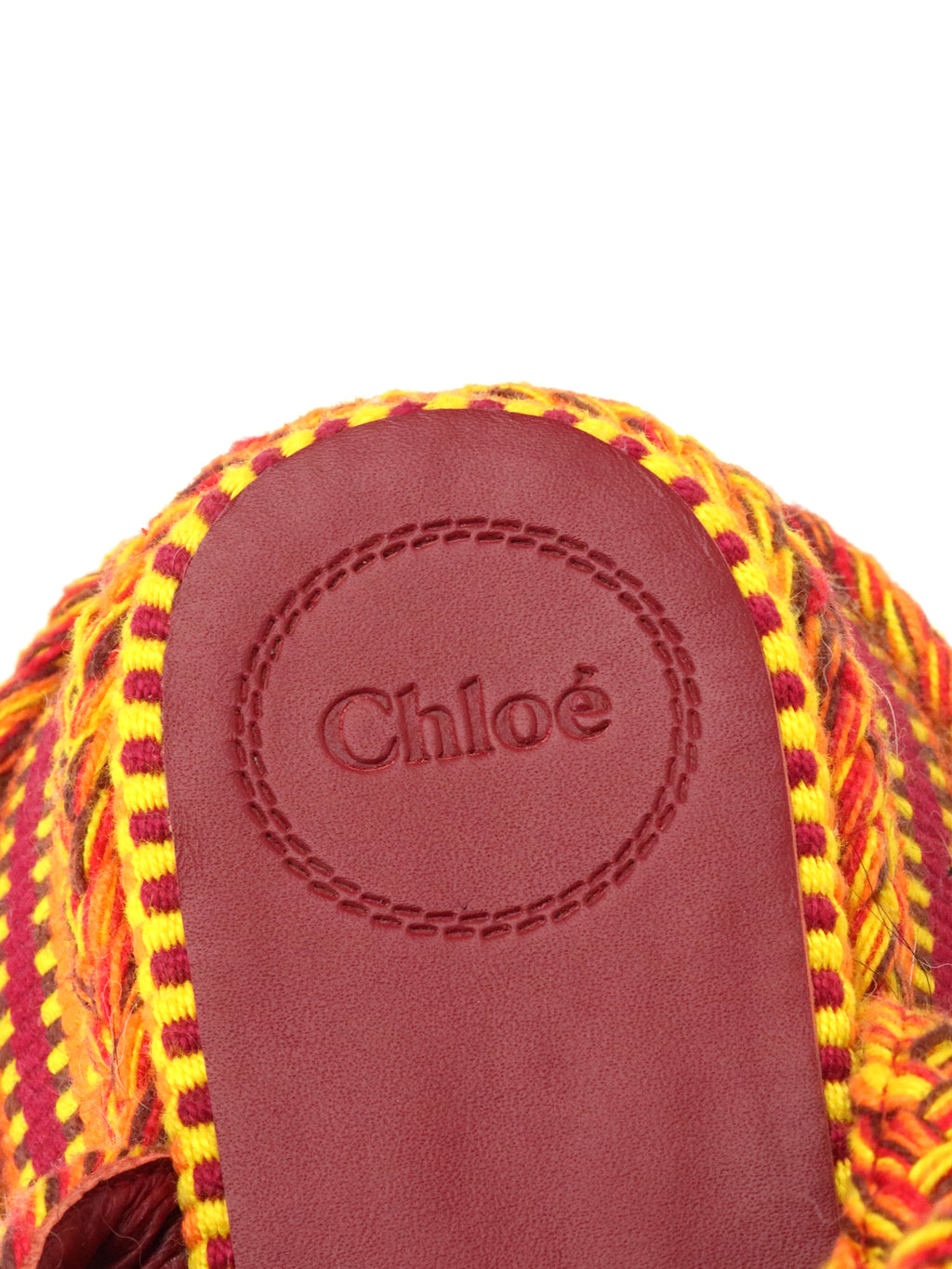 Chloé Women's Meril Woven Platform Sandals EU40