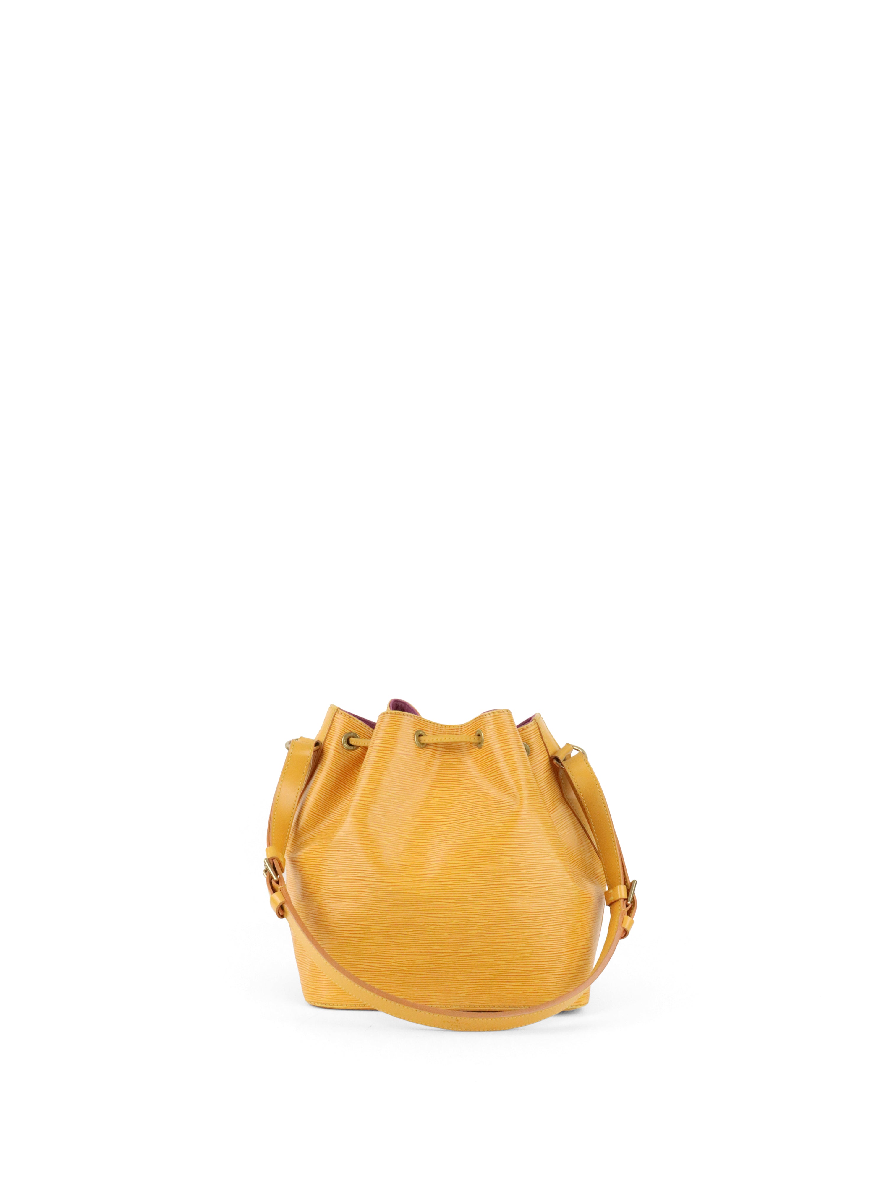 Louis Vuitton Vintage Yellow Epi Leather NeoNoe PM Bag