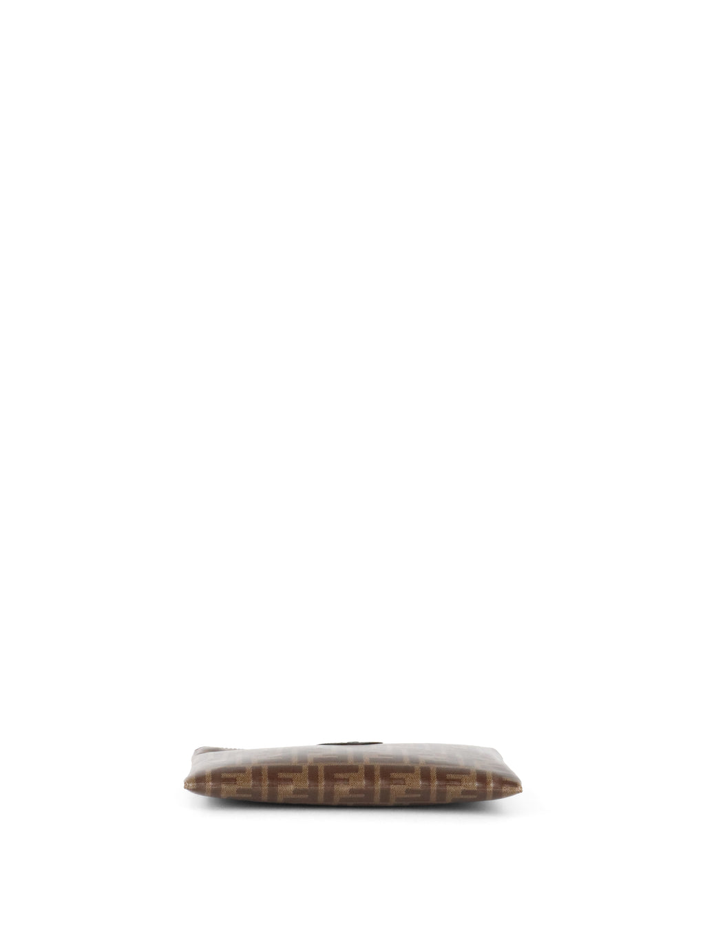 Fendi Glazed Brown FF Zucca Flat Pouch