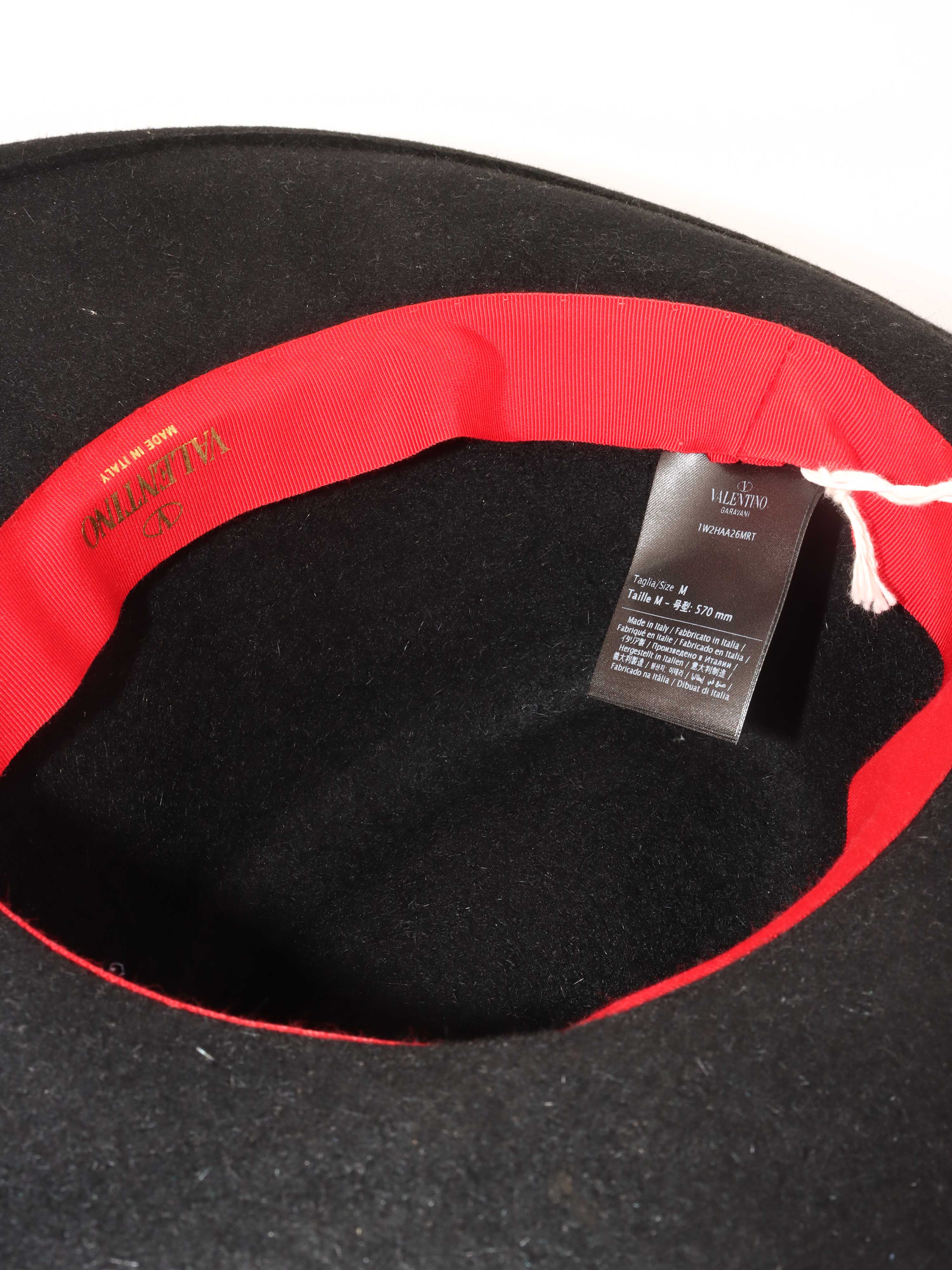 Valentino Black Wool Hat