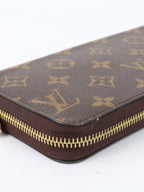 Louis Vuitton Monogram Zippy Long Wallet.